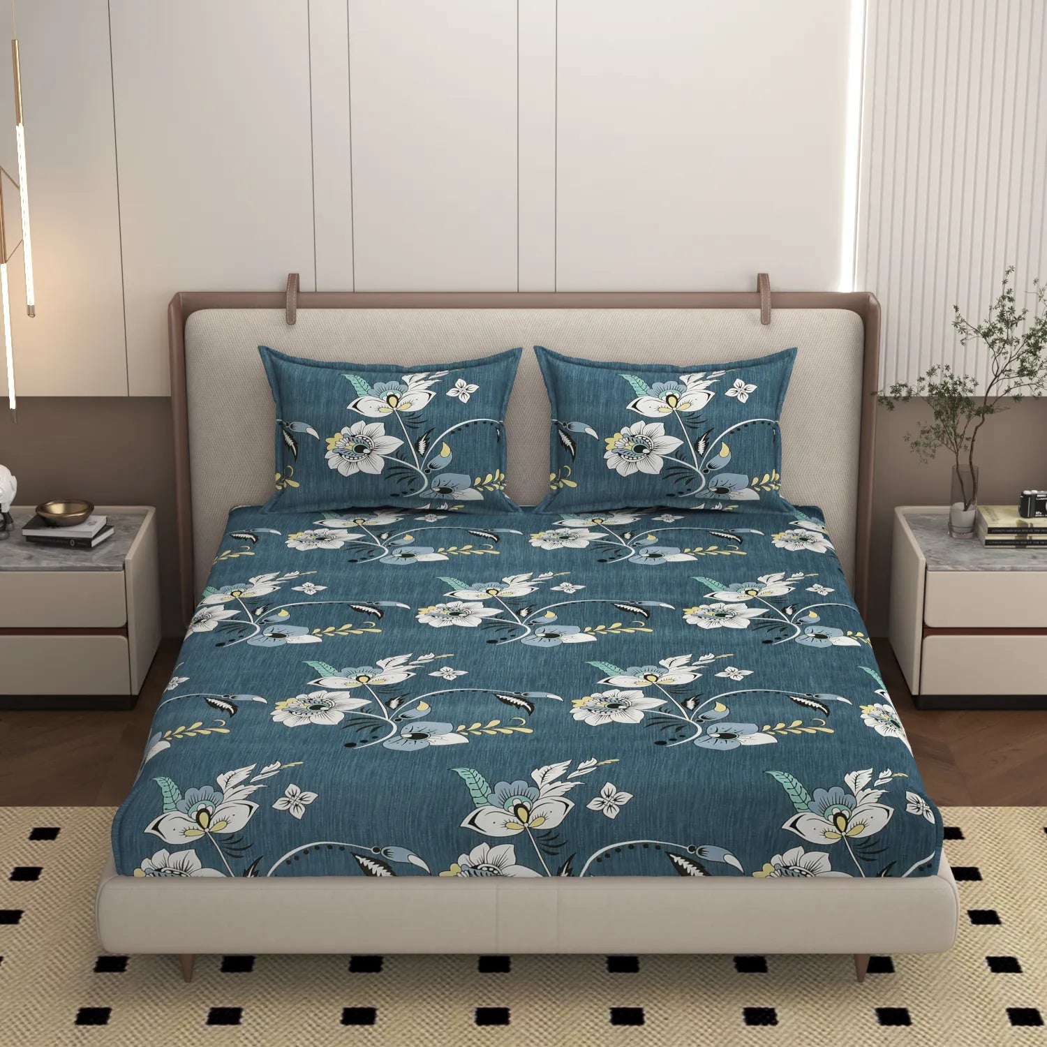 Aster - King - Fitted Bedsheet (78×72 inches)