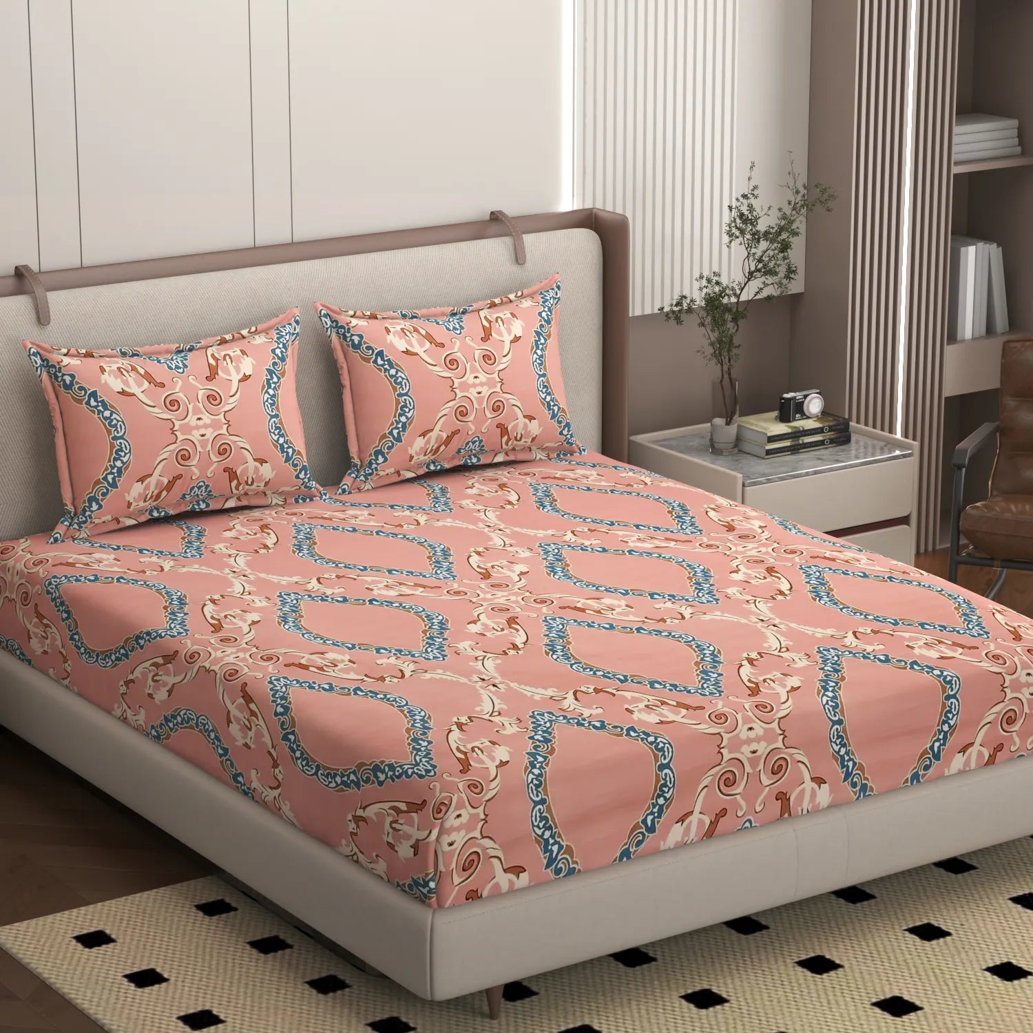 Caprese - Queen/Double - Fitted Bedsheet (76×72 inches)