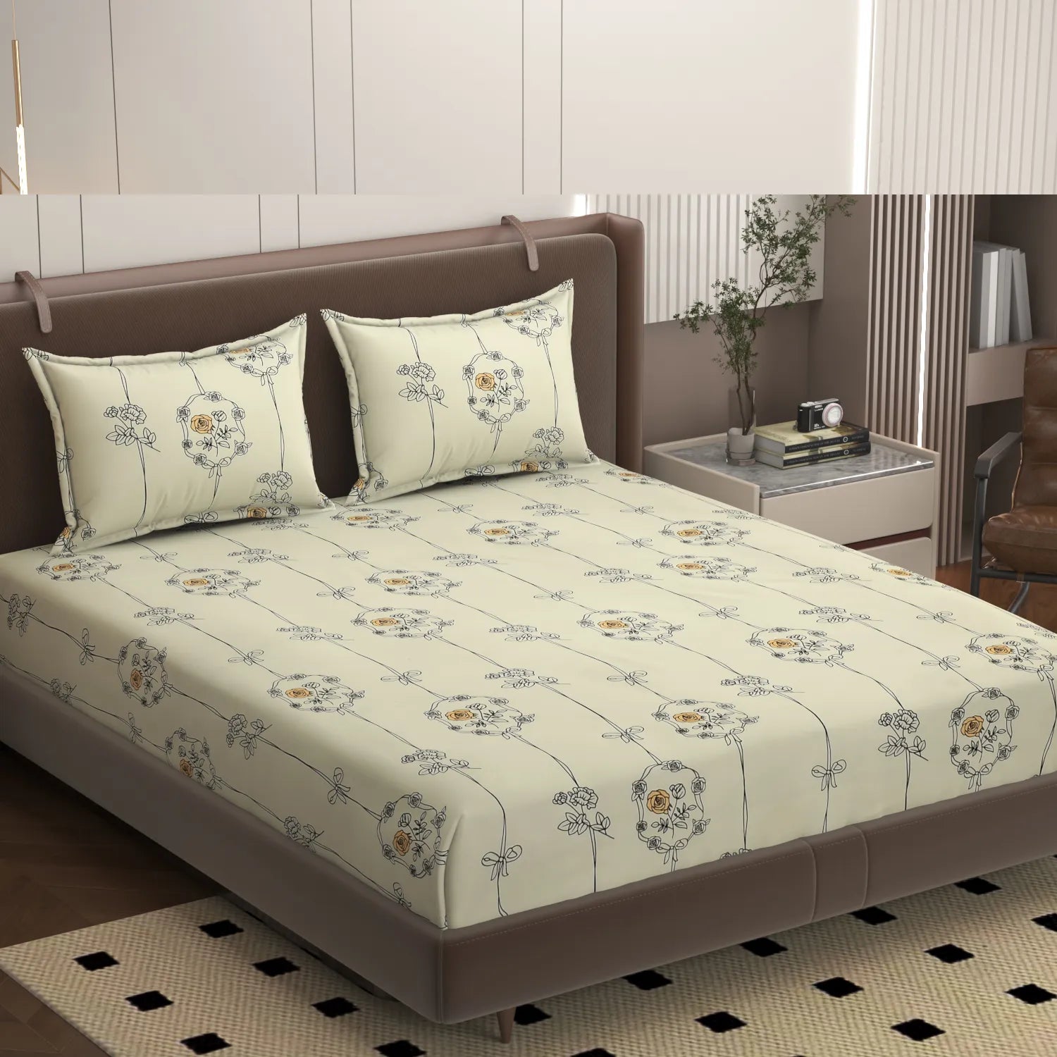 Covah - Queen/Double - Fitted Bedsheet (76×72 inches)