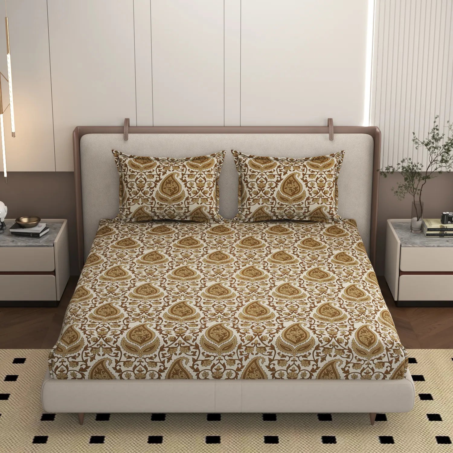 Henna - King - Fitted Bedsheet (78×72 inches)
