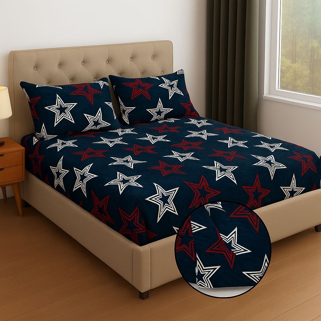 North Star - King - Woollen Fitted Bedsheet (78×72 inches)