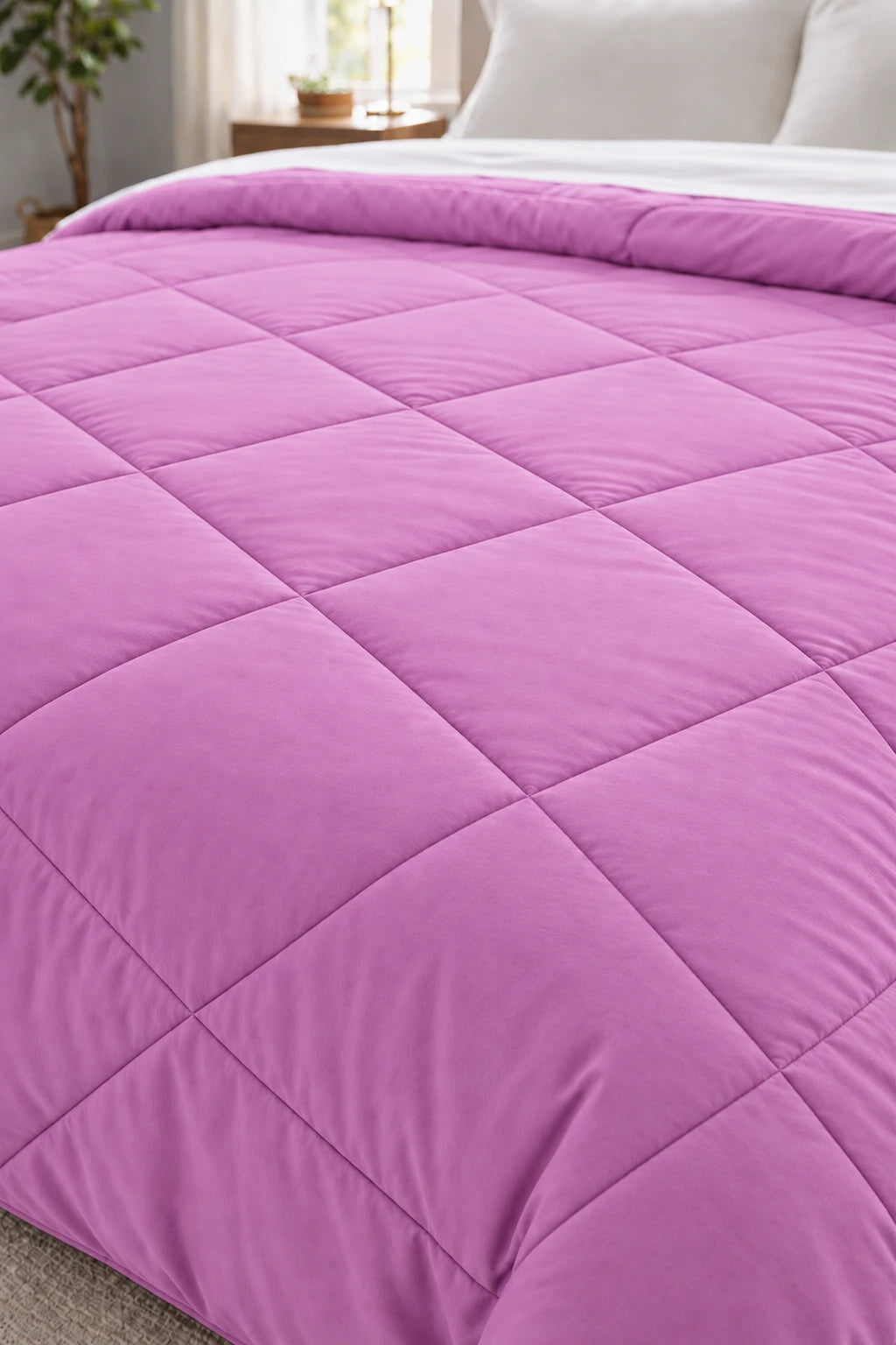 Reversible Double Bed Comforter - Orchid & Lilac (Prism)