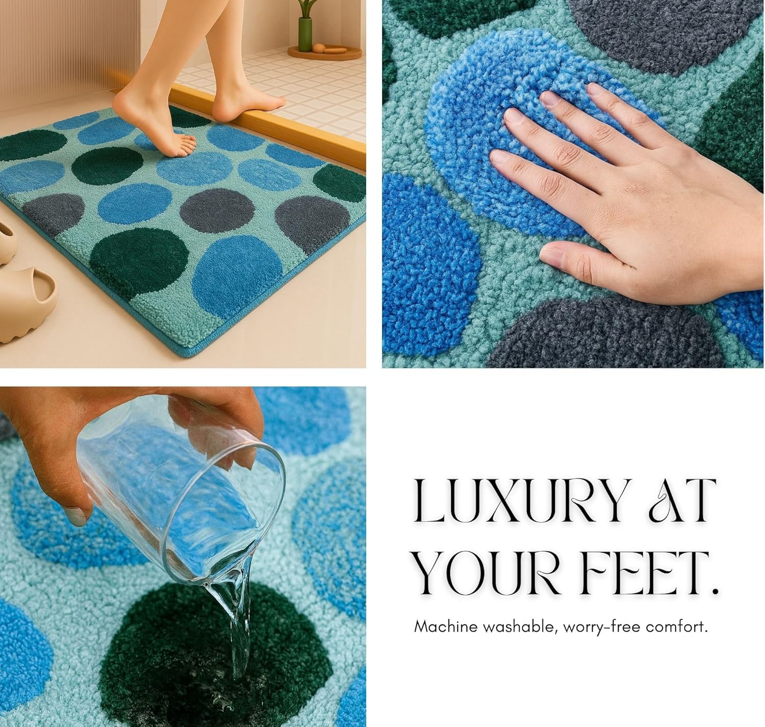 Oswald - Anti-Slip Microfibre Doormat (40x60 cm) - Pack of 1