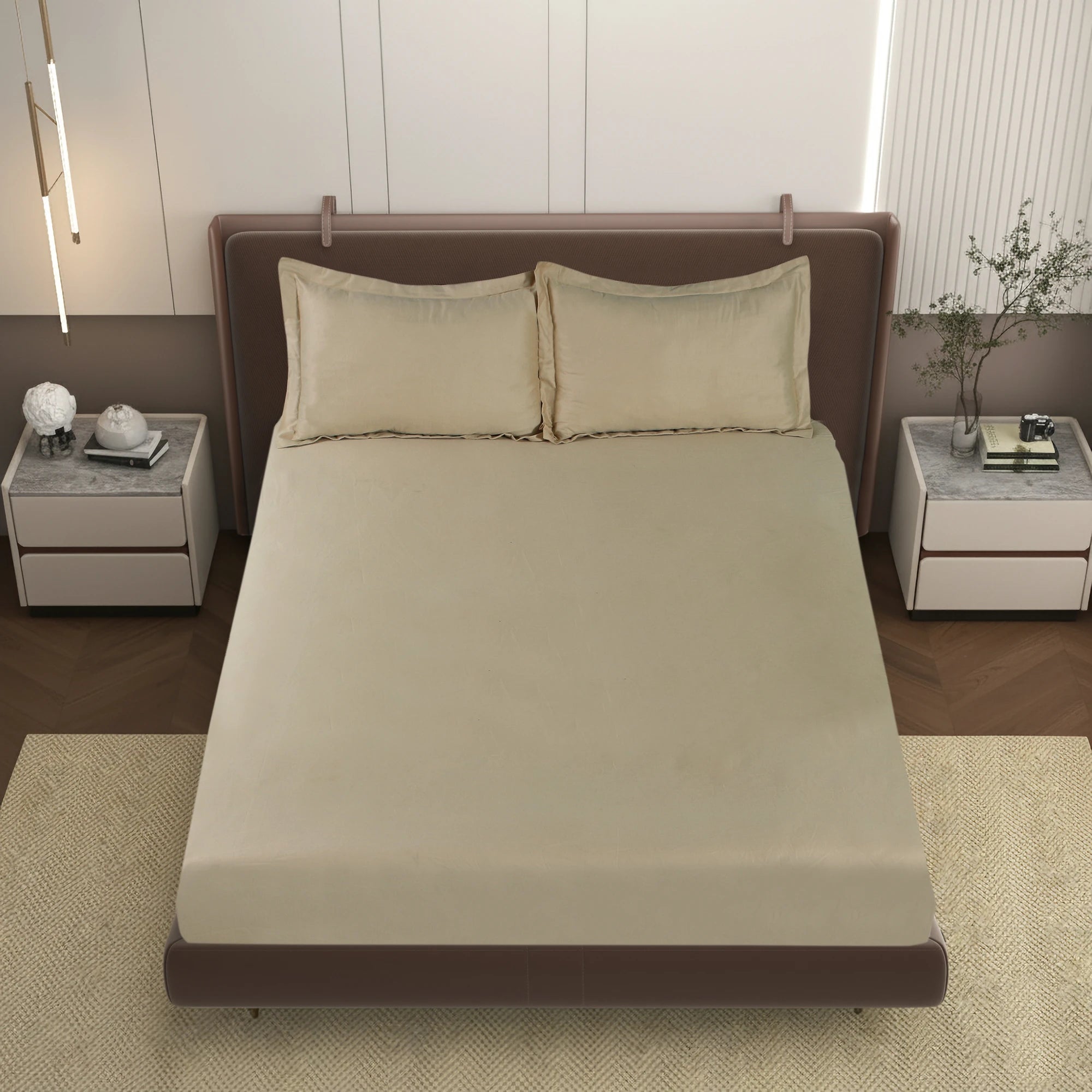 PURITY - Sandstone - Pure Cotton King Bedsheet (108×108 inches)