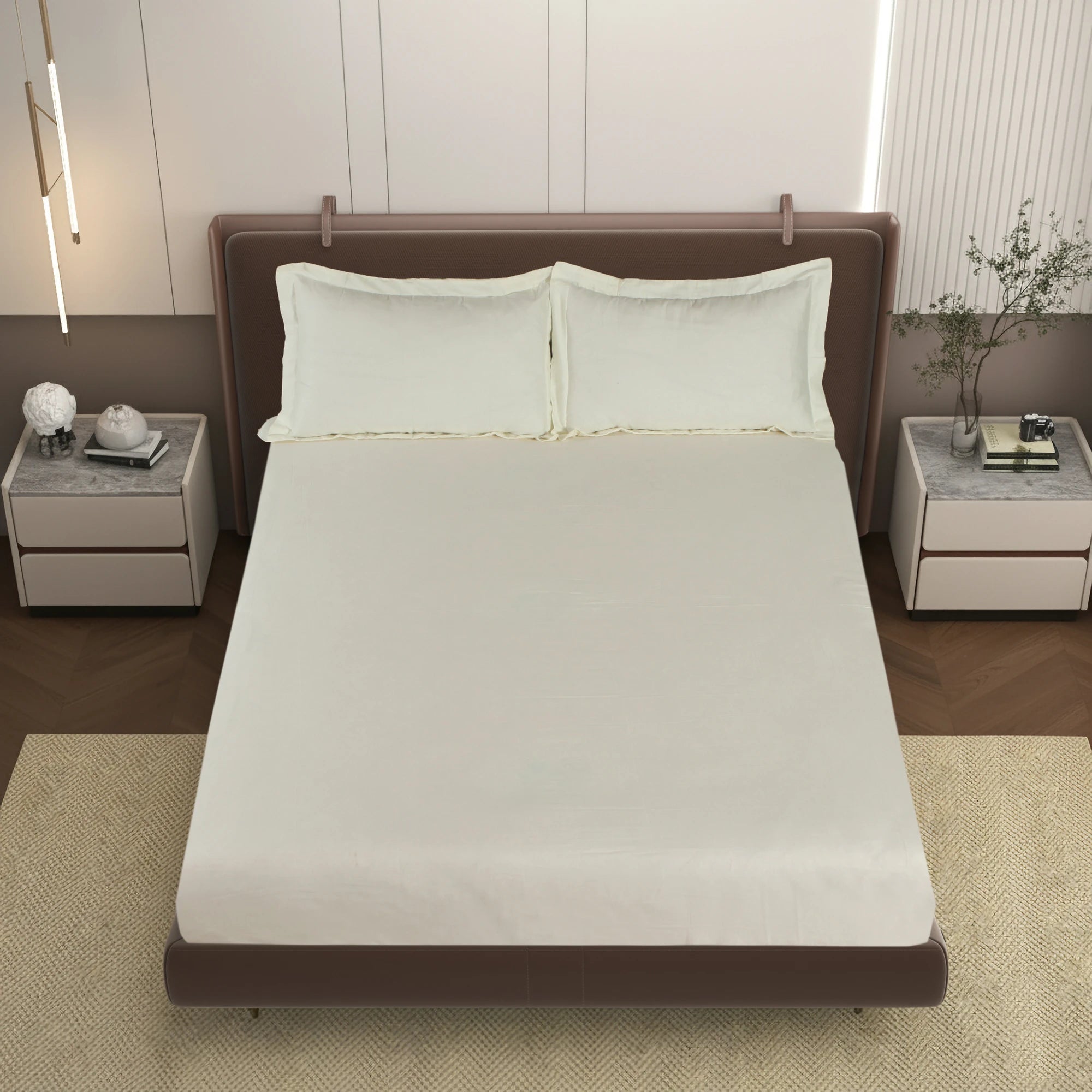 PURITY - Vanilla - Pure Cotton King Bedsheet (108×108 inches)
