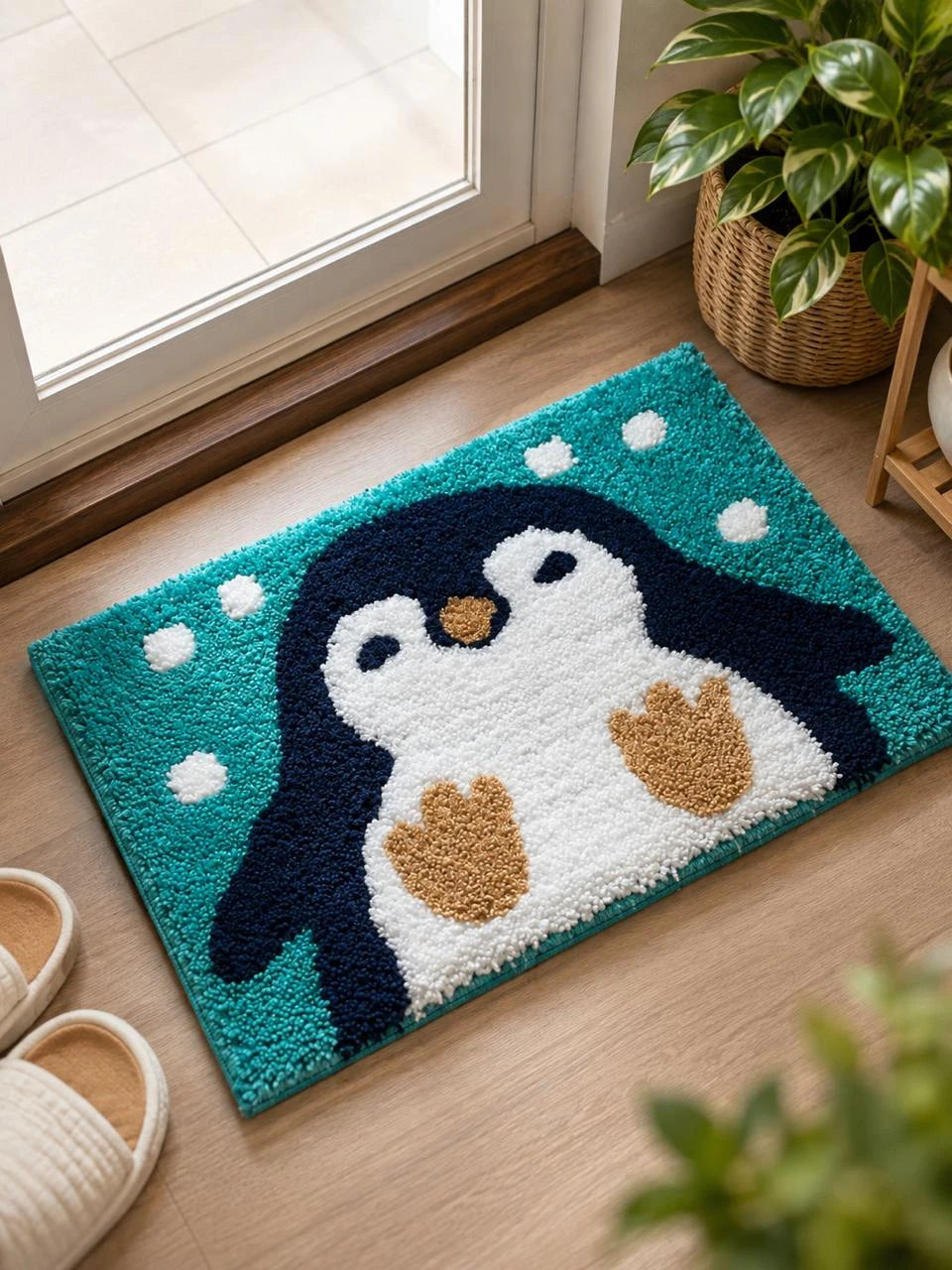 Penguin - Anti-Slip Microfibre Doormat (40x60 cm)