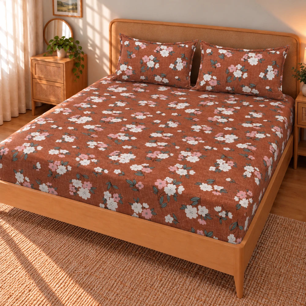 Picasa - King - Fitted Bedsheet (78×72 inches)