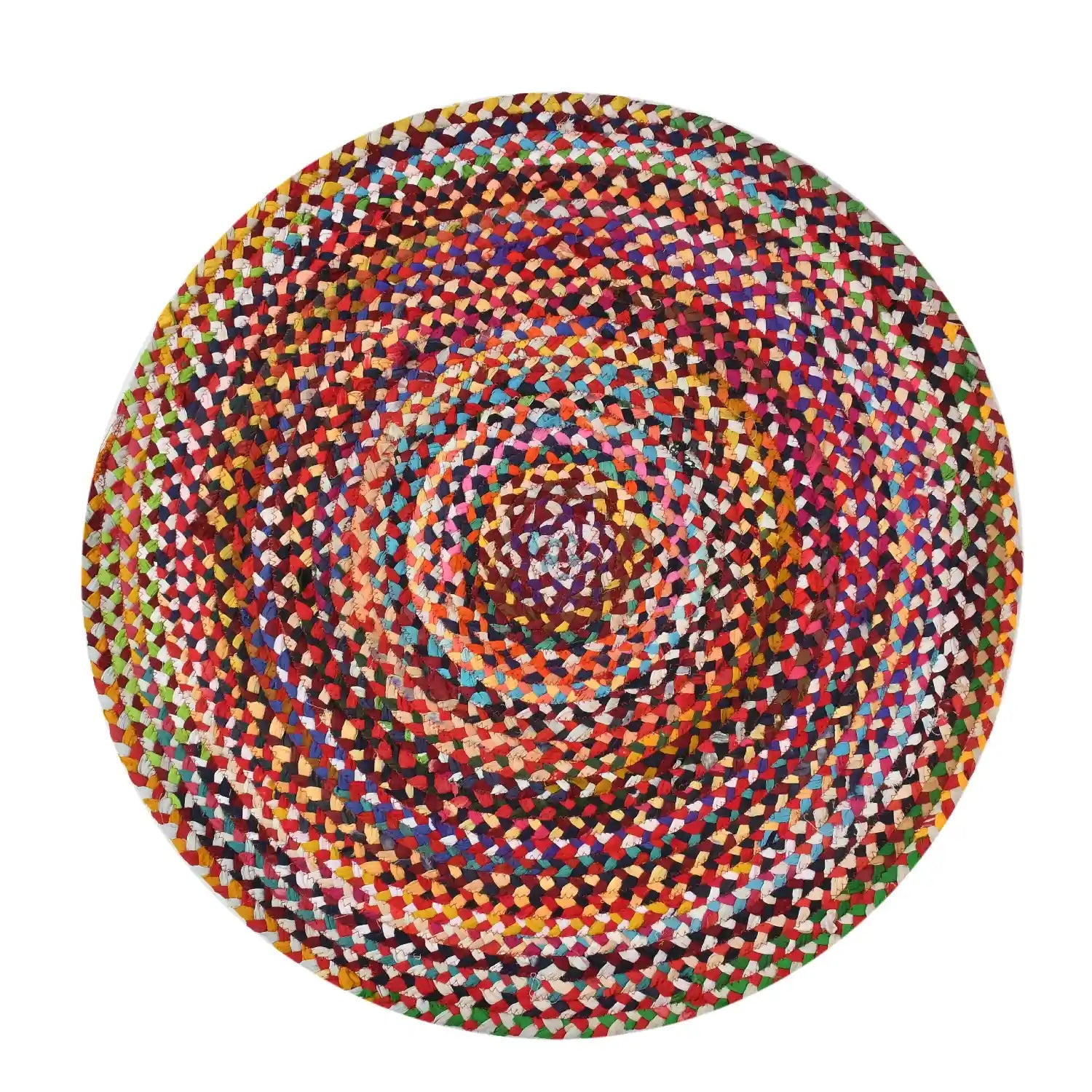 Recycled Cotton Rug - Multicolor Abstract