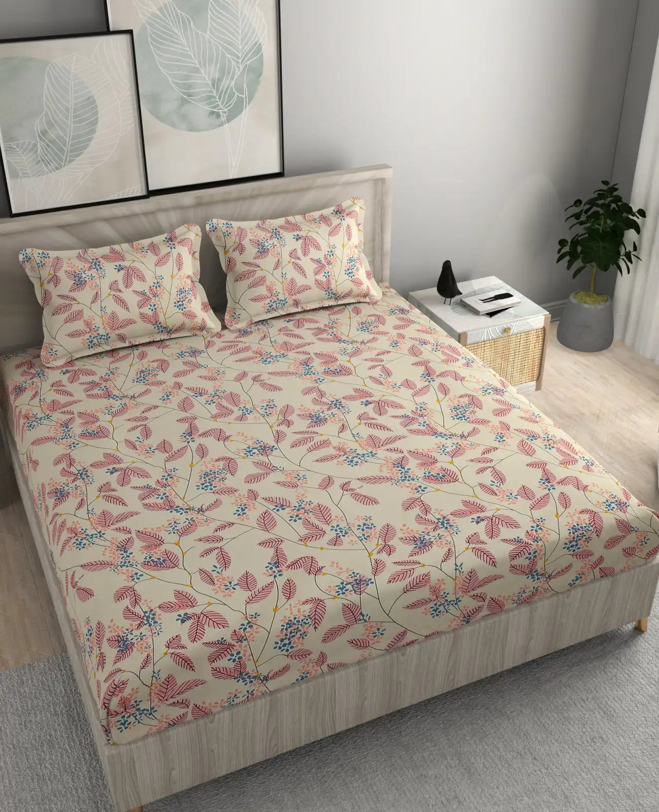 Sakura - Discontinued - King - Fitted Bedsheet (78×72 inches)