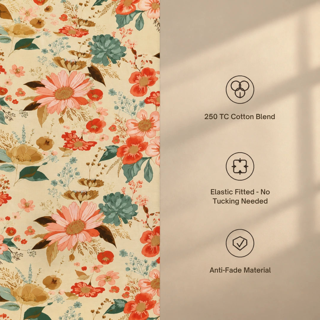 Sandra - King - Fitted Bedsheet (78×72 inches)