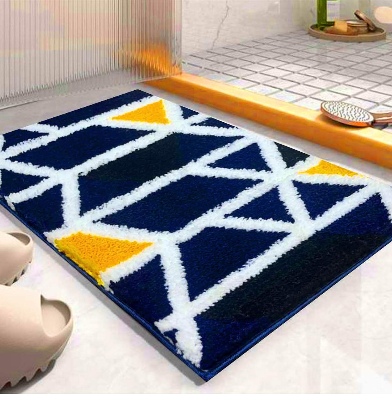 Santorini - Anti-Slip Microfibre Doormat (40x60 cm) - Pack of 1