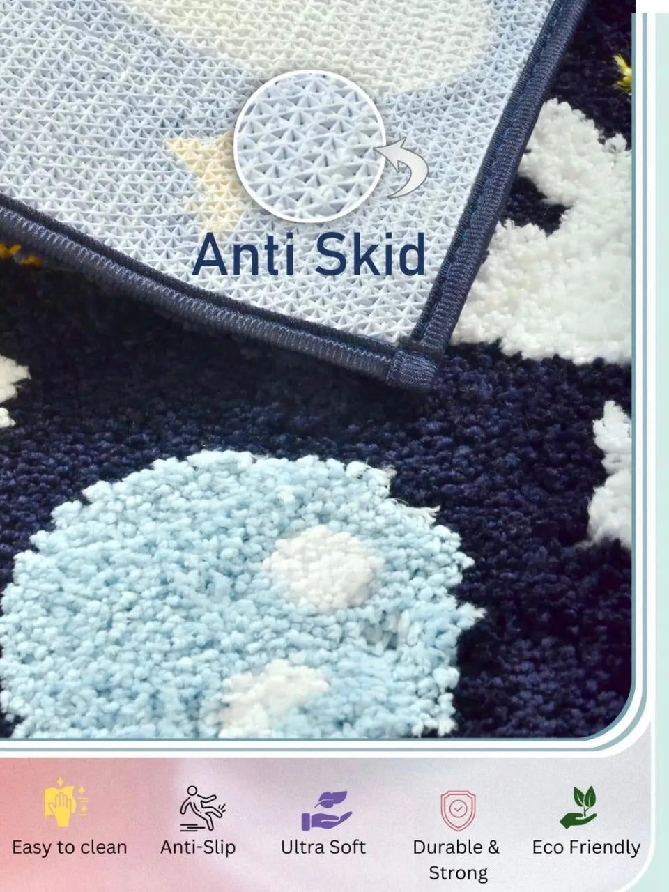 Saturn - Anti-Slip Microfibre Doormat (40x60 cm) - Pack of 1