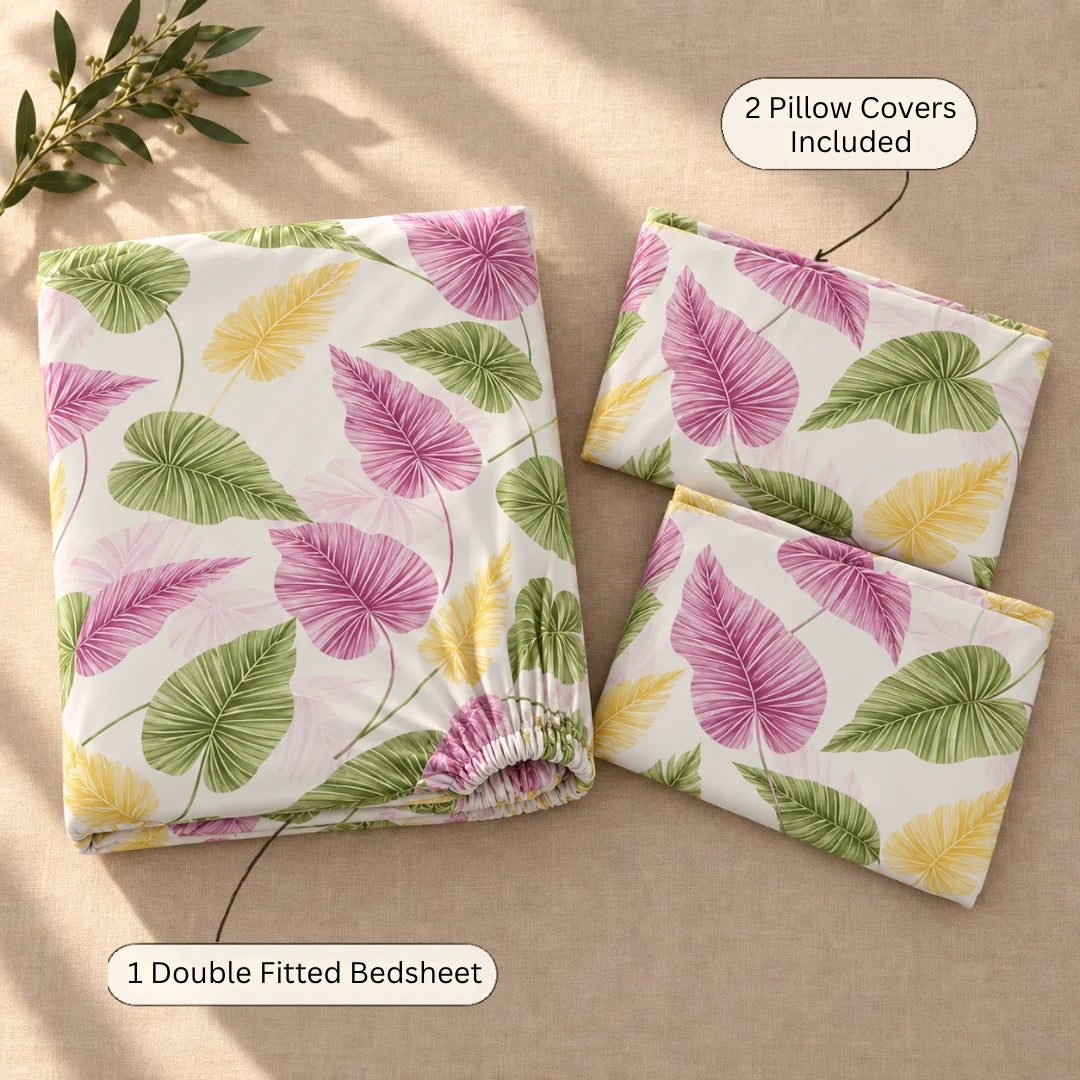 Selena - Queen/Double - Fitted Bedsheet (76×72 inches)