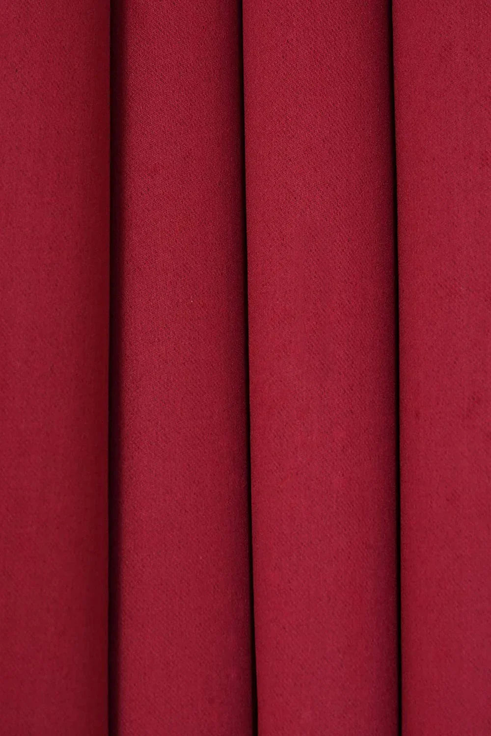 Solid Polyester Curtains - Maroon (Set of 2)