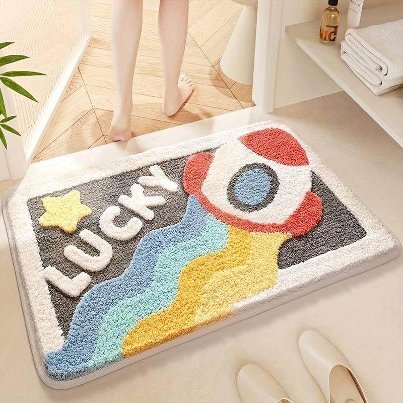 Spaceship - Anti-Slip Microfibre Doormat (40x60 cm) - Pack of 1