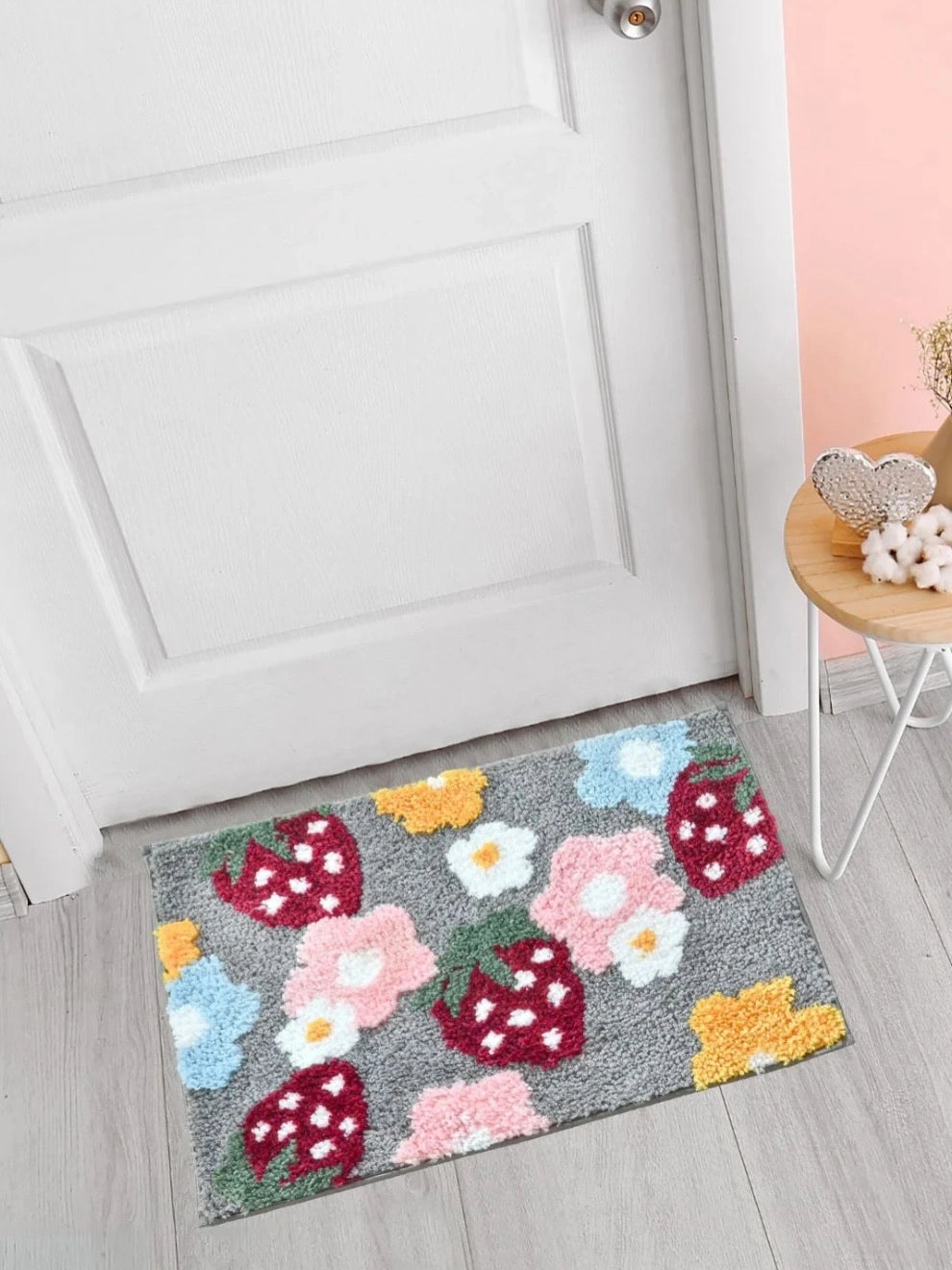 Strawberry - Anti-Slip Microfibre Doormat (40x60 cm) - Pack of 1