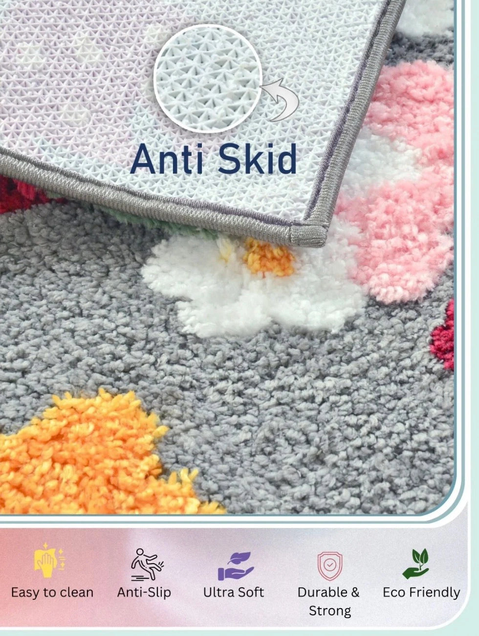 Strawberry - Anti-Slip Microfibre Doormat (40x60 cm) - Pack of 1