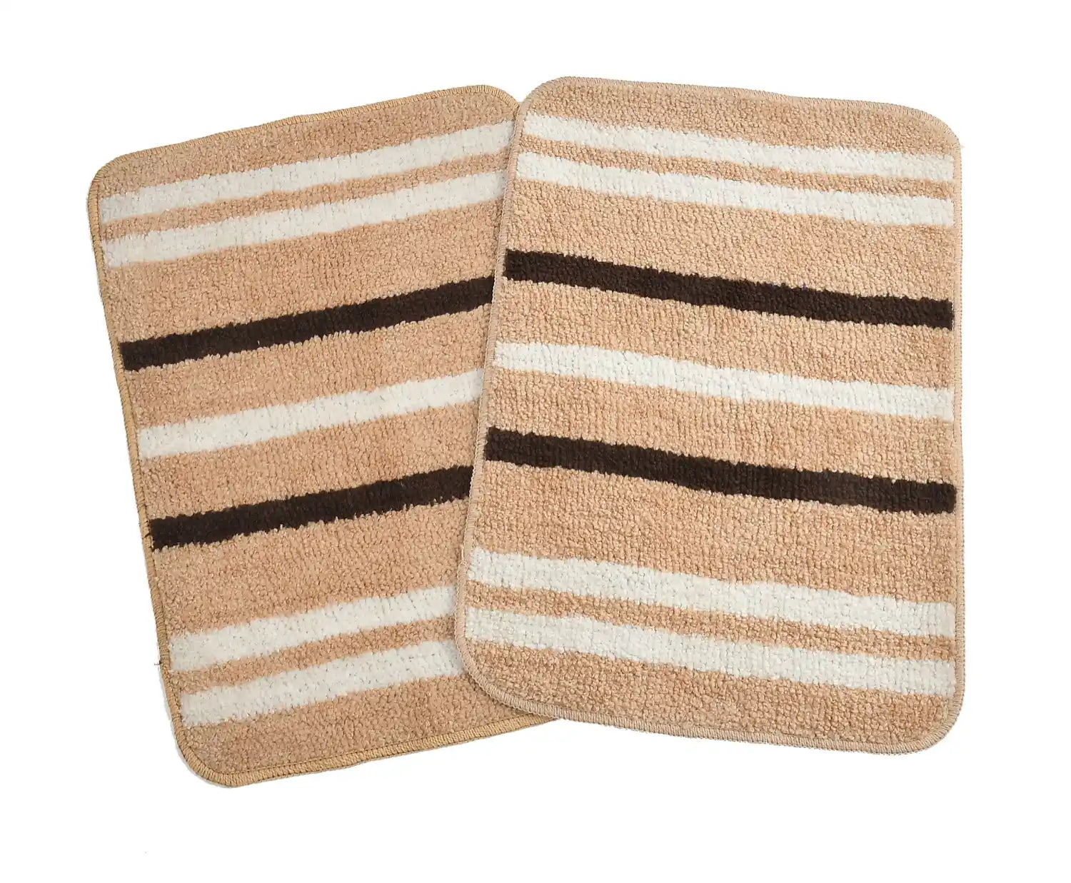 Venice - Tan Microfibre Doormat (Pack of 2)
