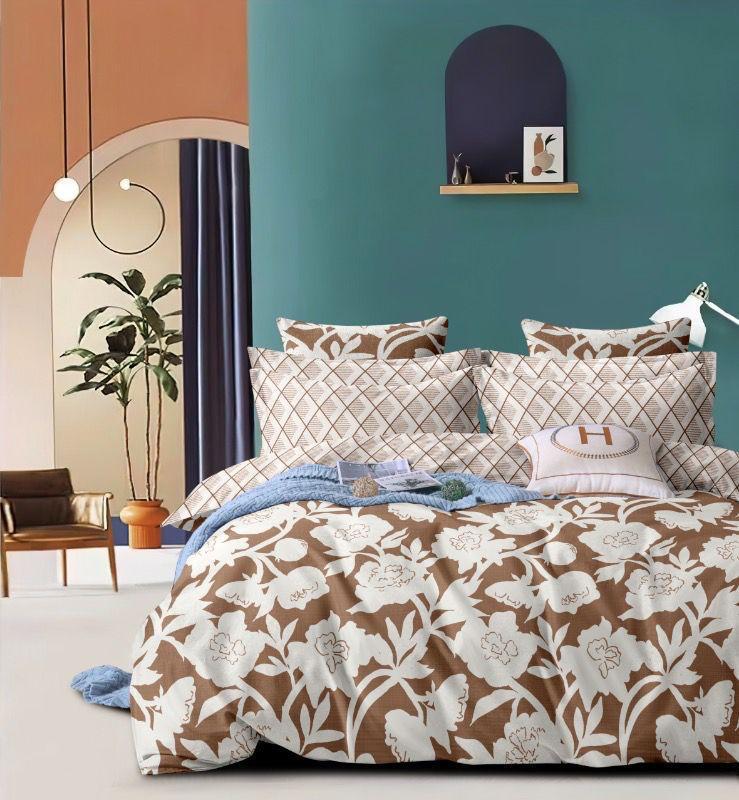 Viva Brown - Queen/Double - Fitted Bedsheet (76×72 inches)