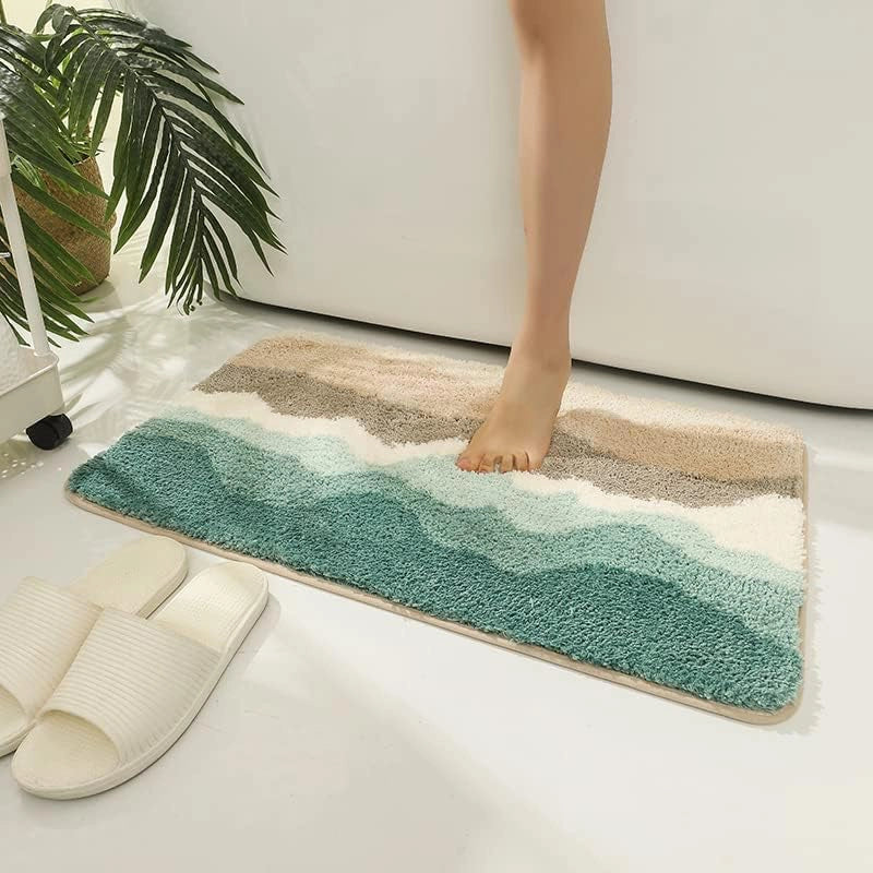Waves - Anti-Slip Microfibre Doormat (40x60 cm) - Pack of 1