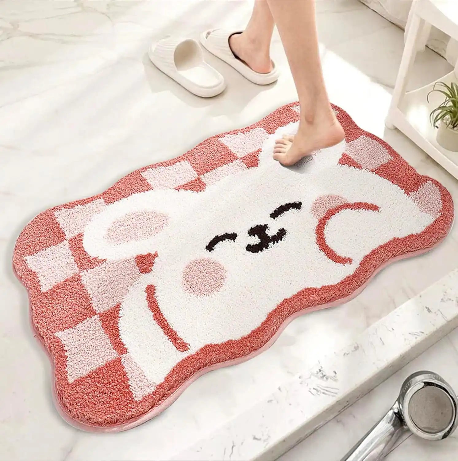 Whiskers - Anti-Slip Microfibre Doormat (40x60 cm) - Pack of 1