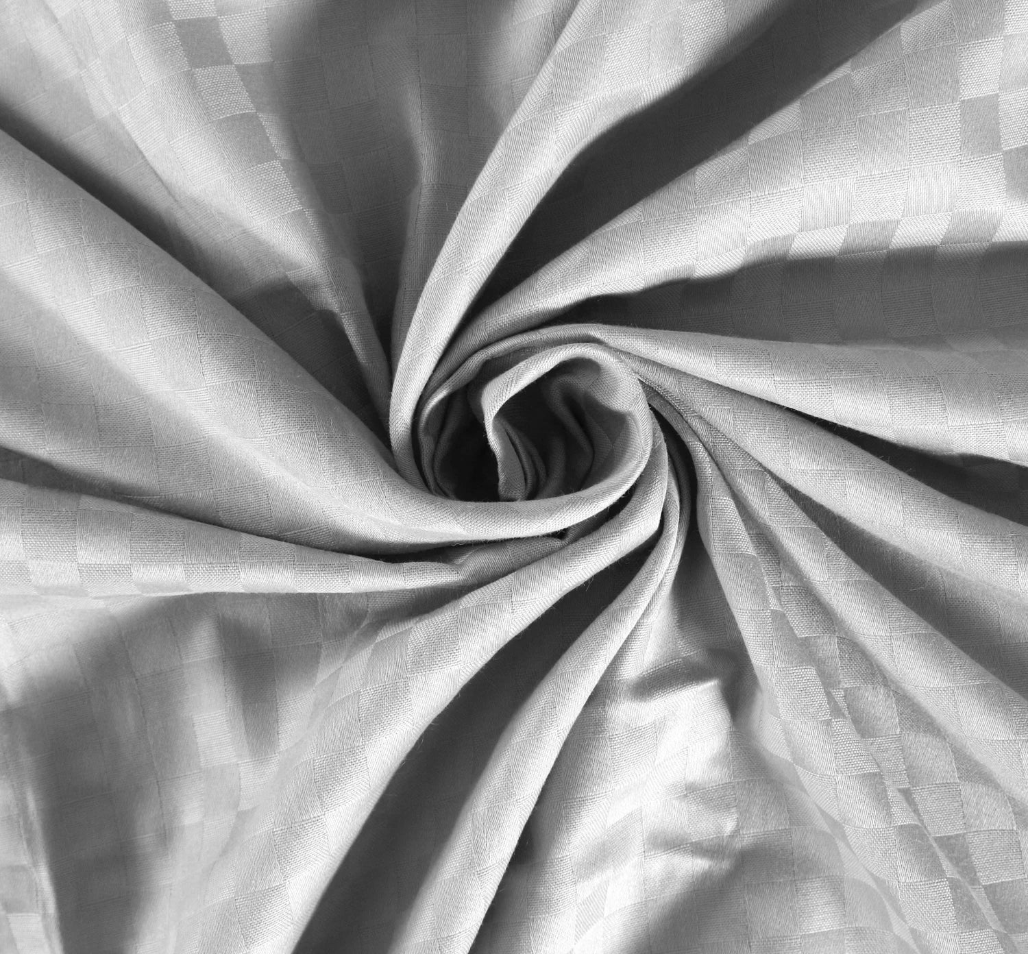 AVA - Natural Grey - Pure Cotton Jacquard King Bedsheet (108×108 inches)