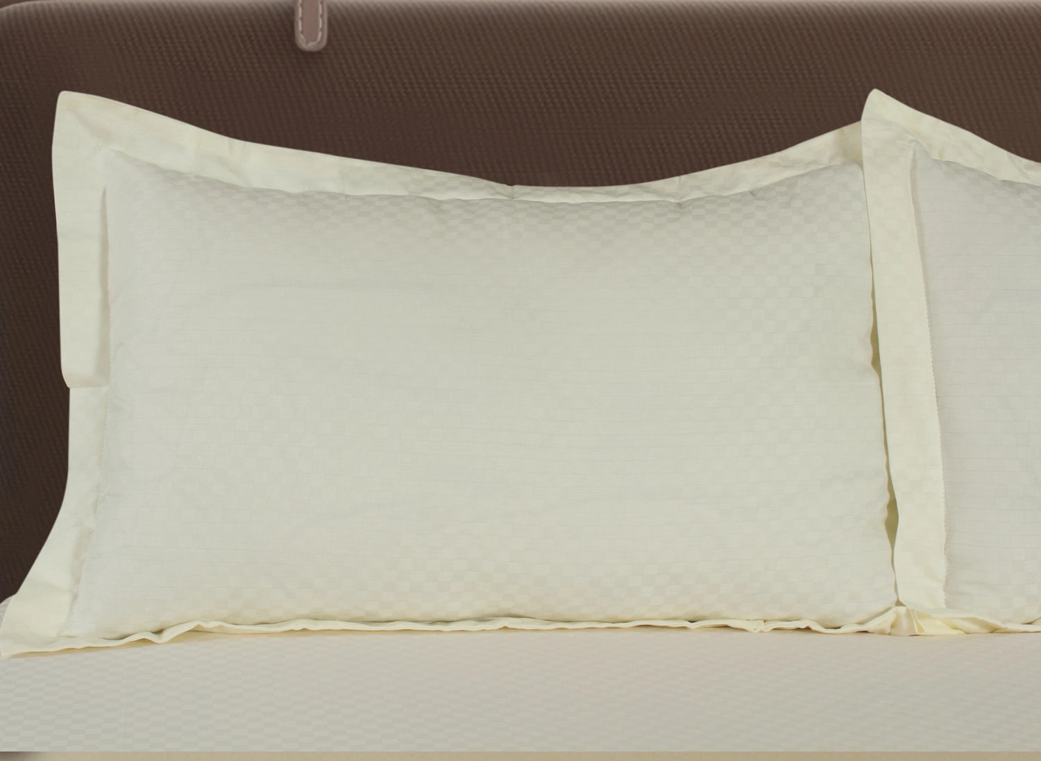 AVA - Vanilla - Pure Cotton Jacquard King Bedsheet (108×108 inches)