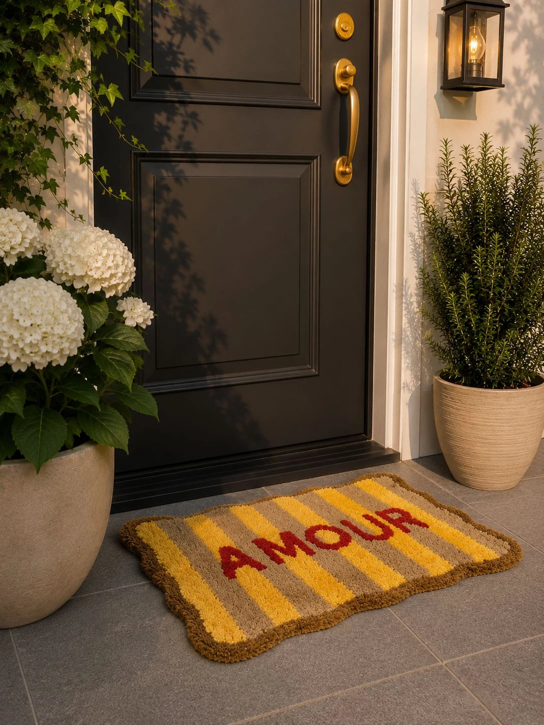 Amour - Anti-Slip Microfibre Doormat (40x60 cm) - Pack of 1