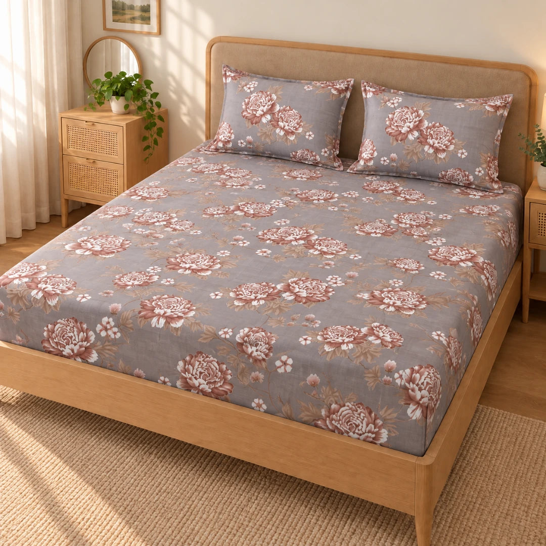 Angelica - King - Fitted Bedsheet (78×72 inches)