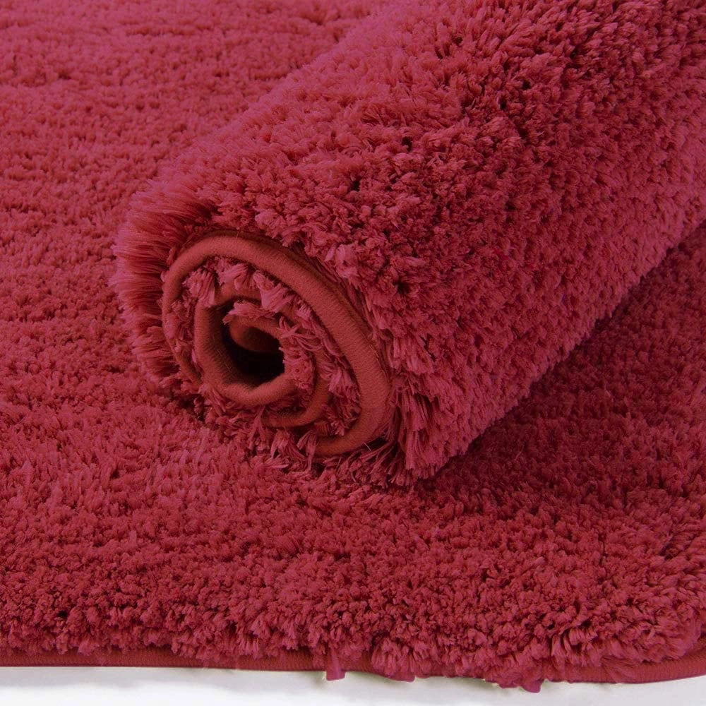 Aura Red - Anti-Slip Microfibre Doormat (40x60 cm) - Pack of 1