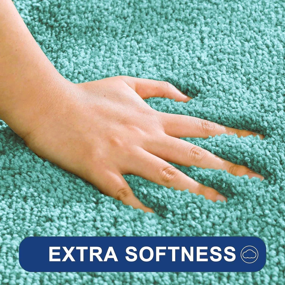 Aura Sea - Anti-Slip Microfibre Doormat (40x60 cm) - Pack of 2