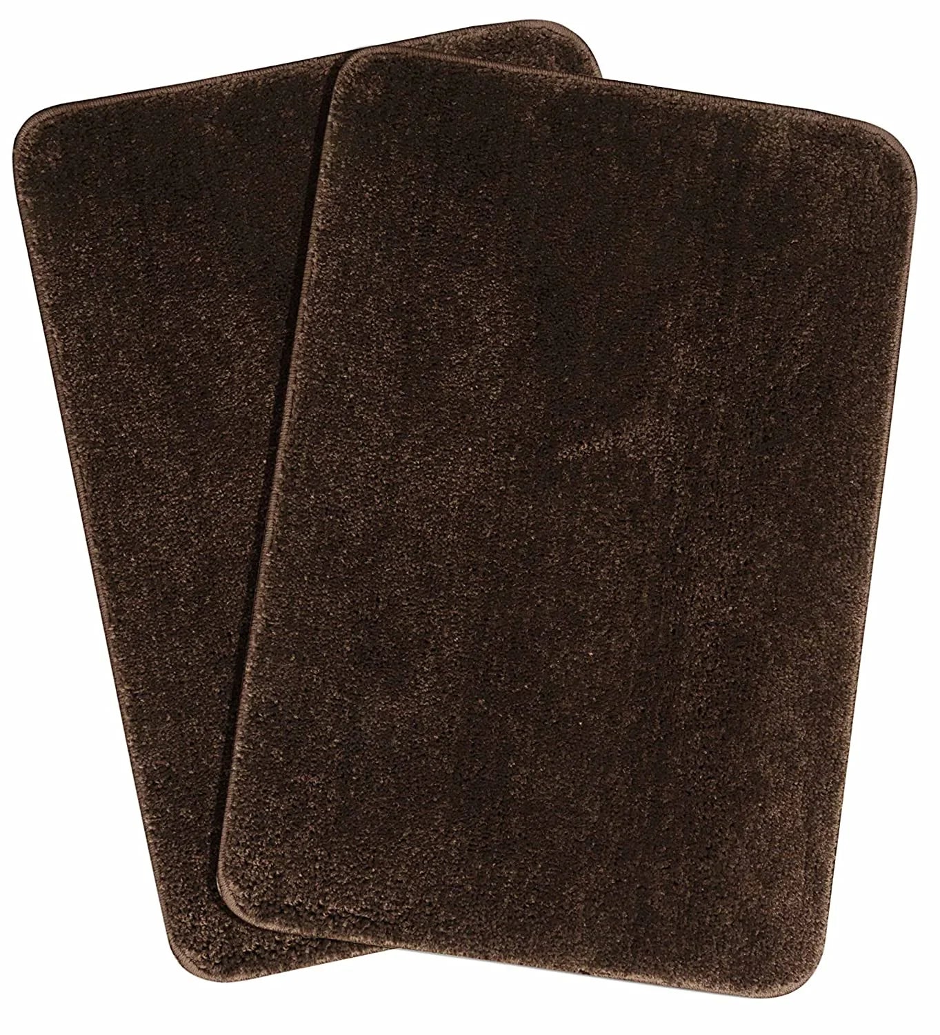Brown Microfibre Doormat (Pack of 2)