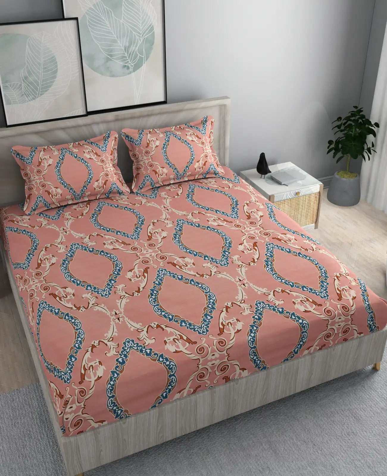 Caprese - Queen/Double - Fitted Bedsheet (76×72 inches)