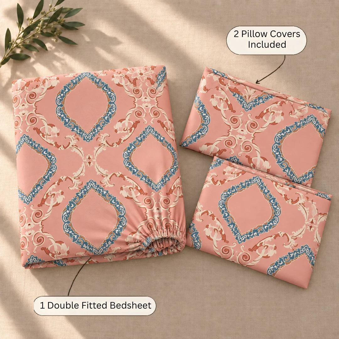 Caprese - Queen/Double - Fitted Bedsheet (76×72 inches)
