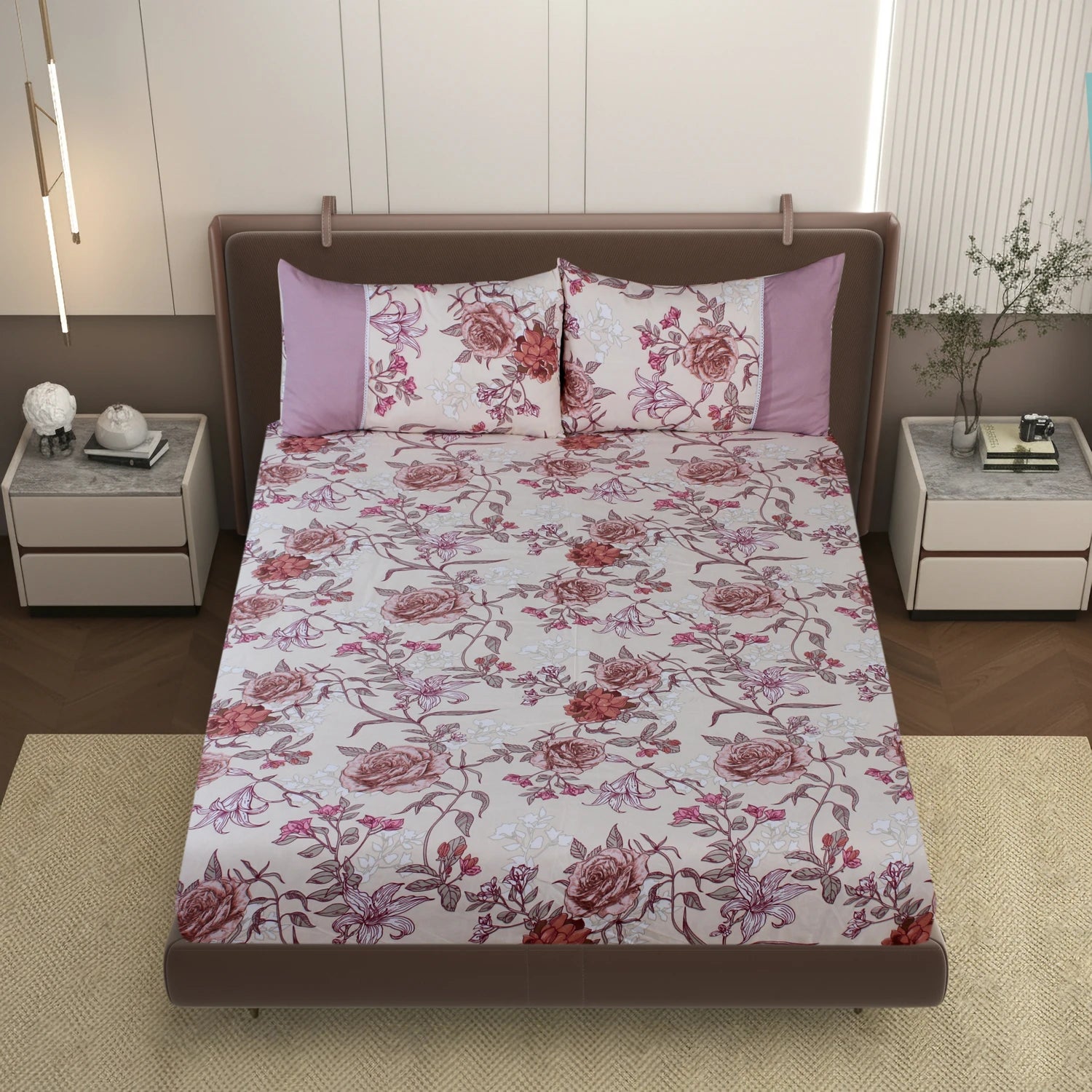 Catherine - Panel - King Fitted Bedsheet (78×72 inches)