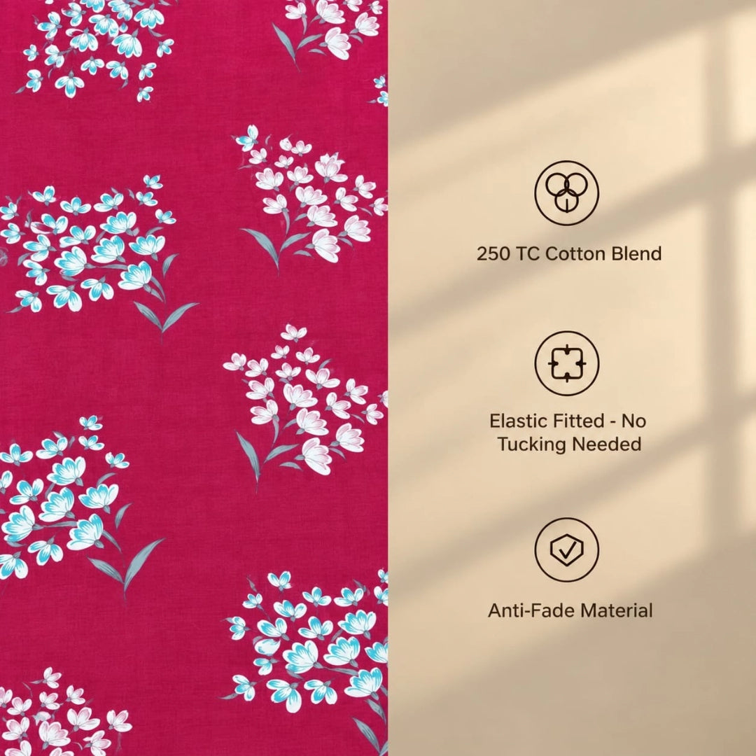 Cherry - King - Fitted Bedsheet (78×72 inches)