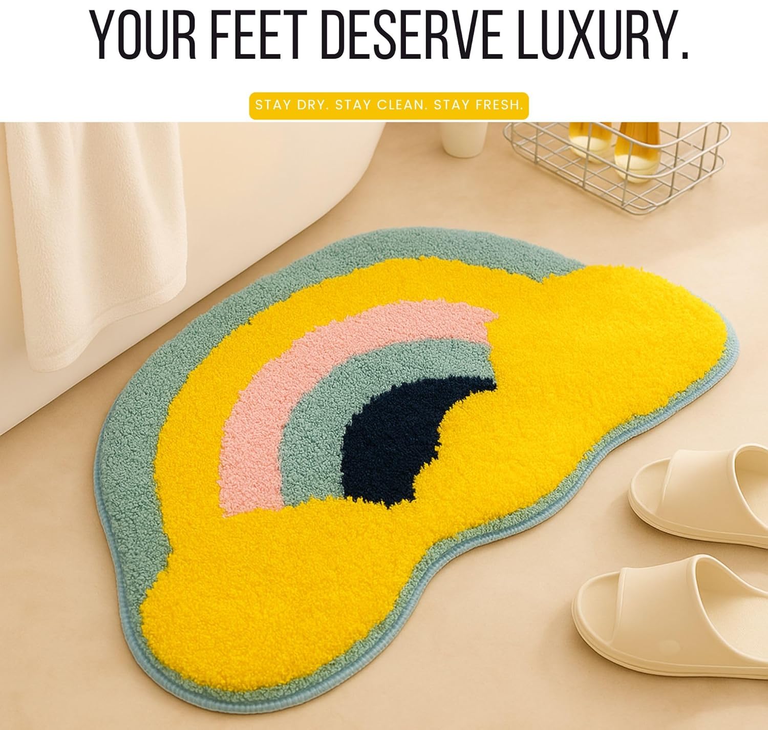Cloudy - Anti-Slip Microfibre Doormat (40x60 cm) - Pack of 1