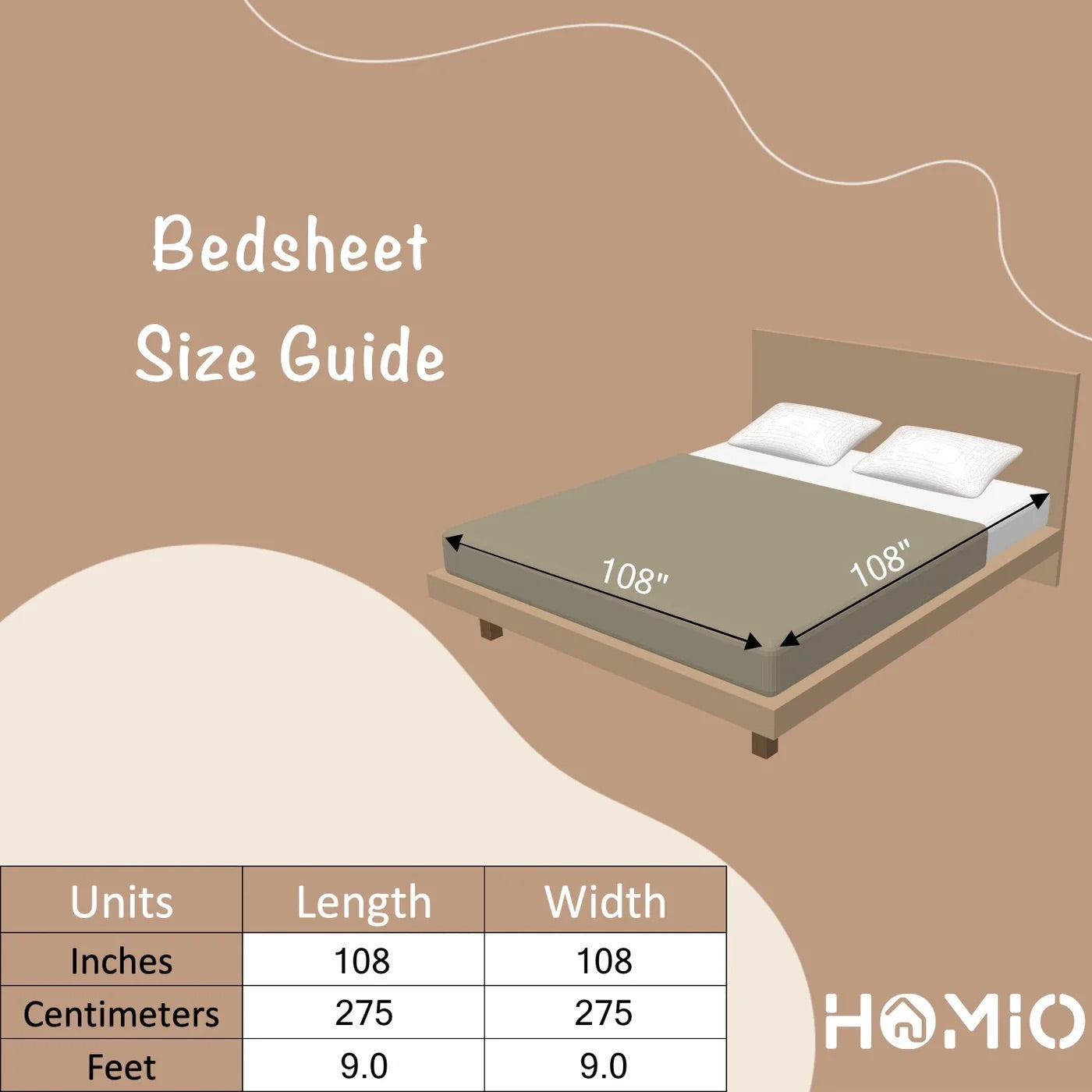 Vista Sky - King - 100% Pure Cotton Bedsheet (108×108 inches)