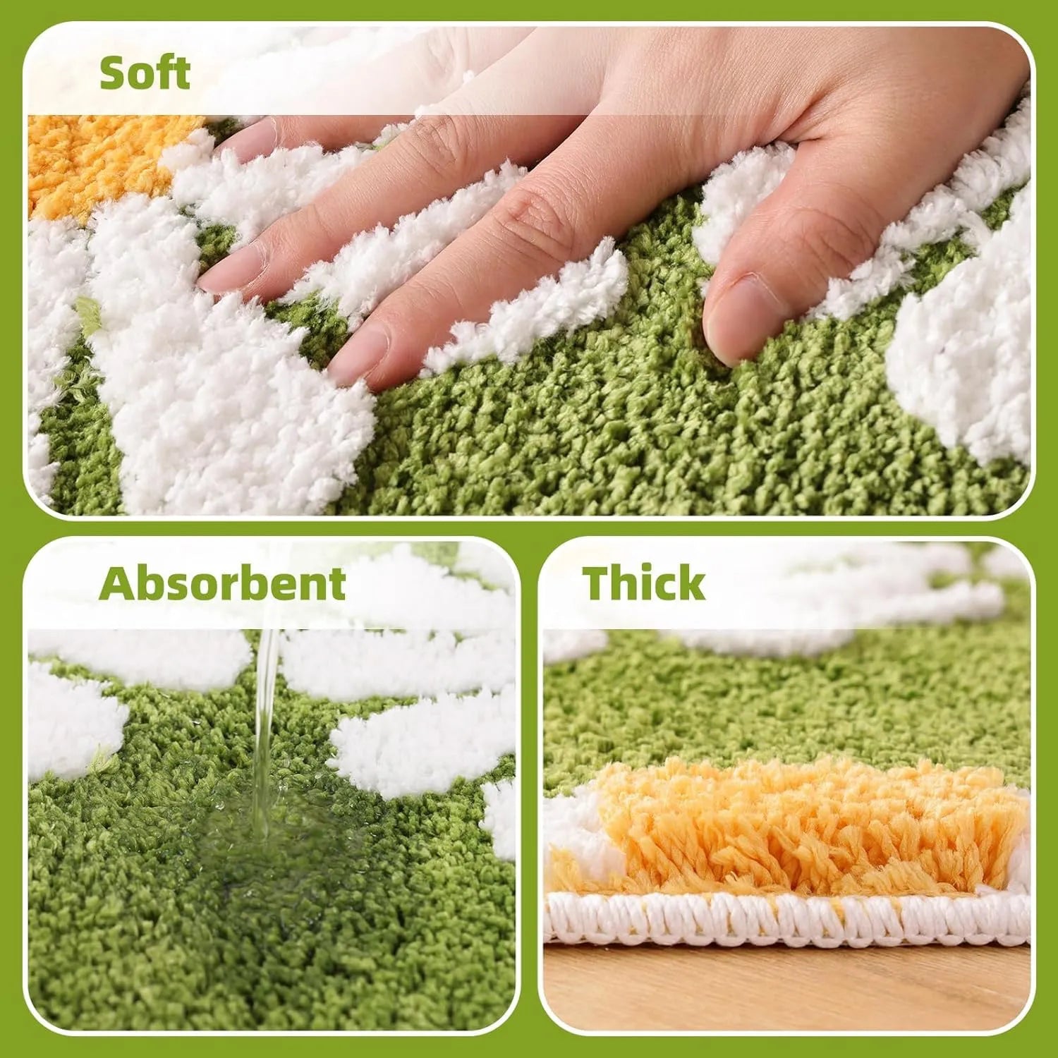 Daffodils - Anti-Slip Microfibre Doormat (40x60 cm) - Pack of 1