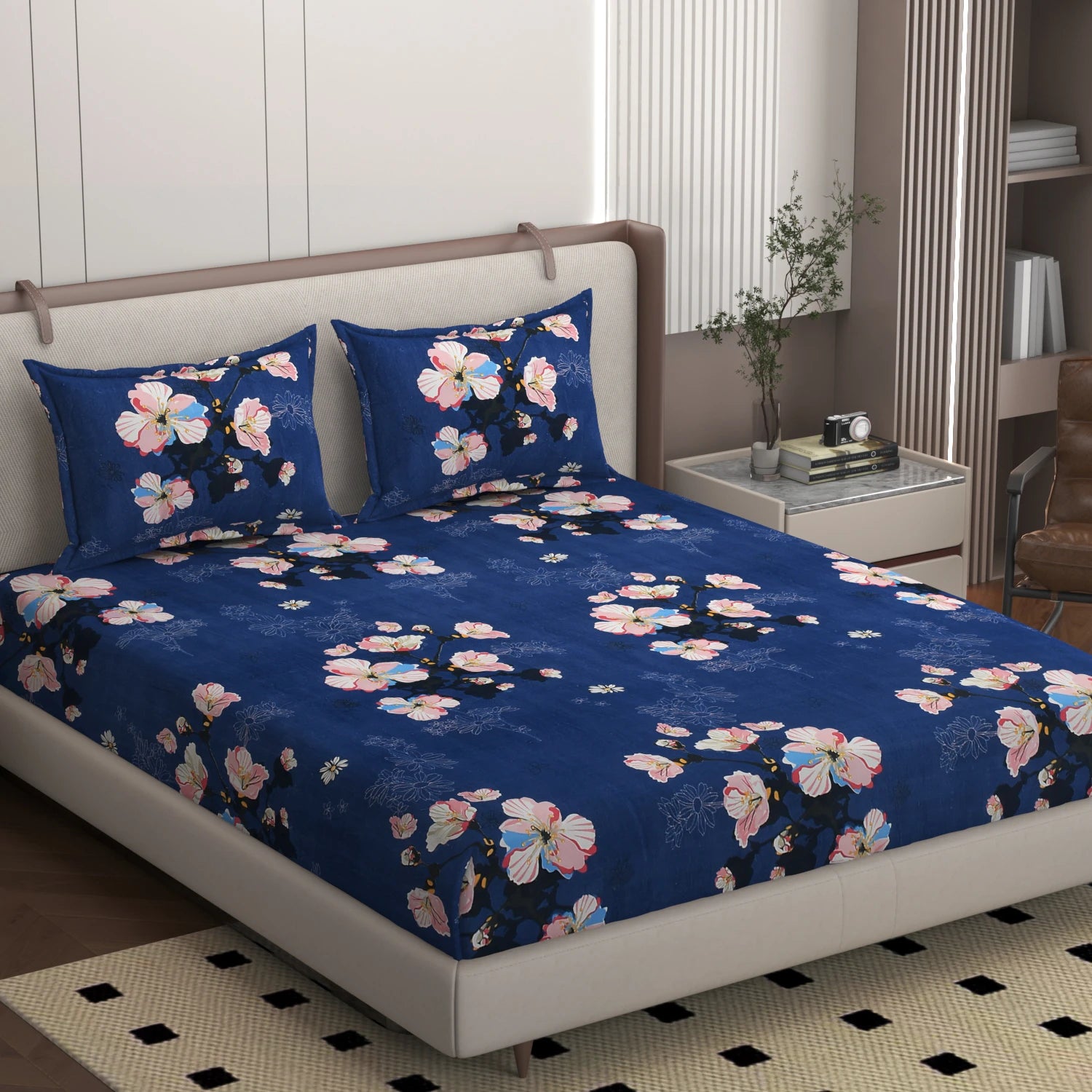 Deloris - Queen/Double - Fitted Bedsheet (76×72 inches)