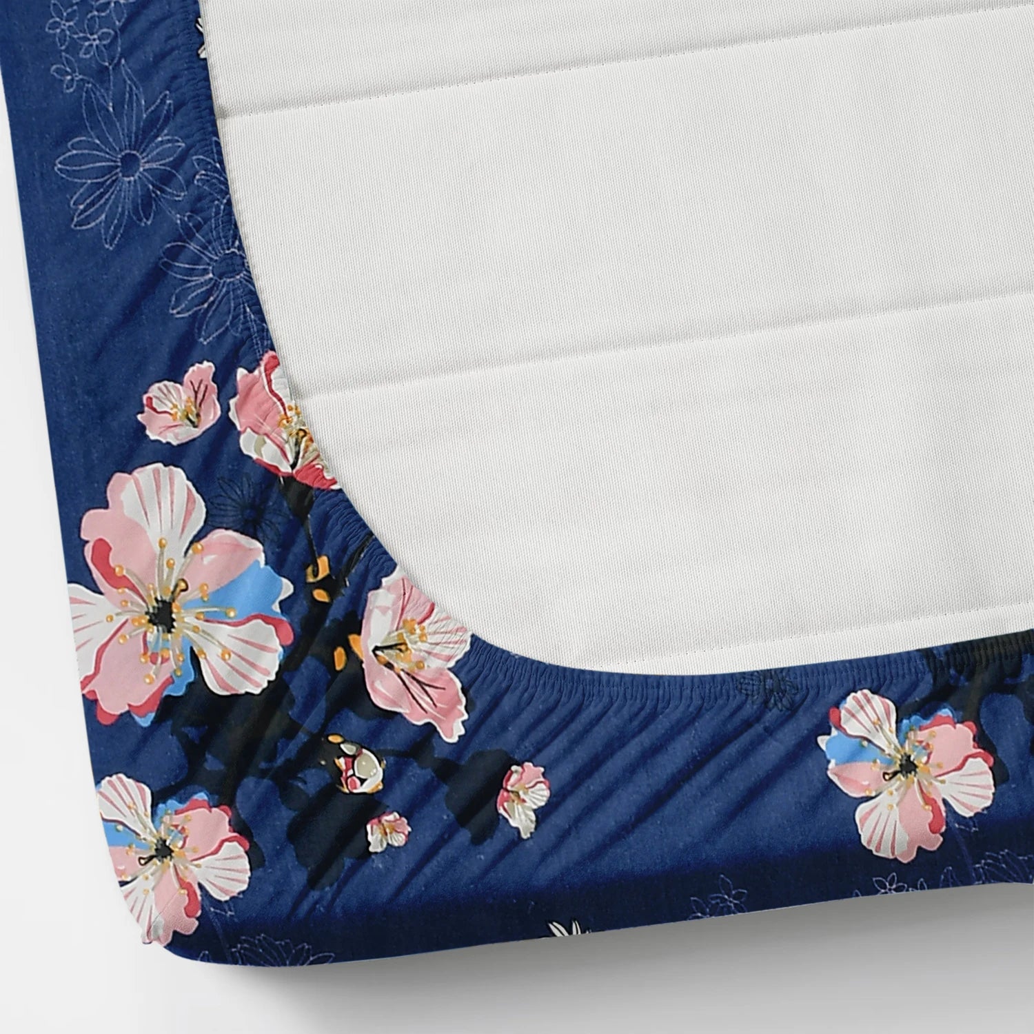 Deloris - Queen/Double - Fitted Bedsheet (76×72 inches)