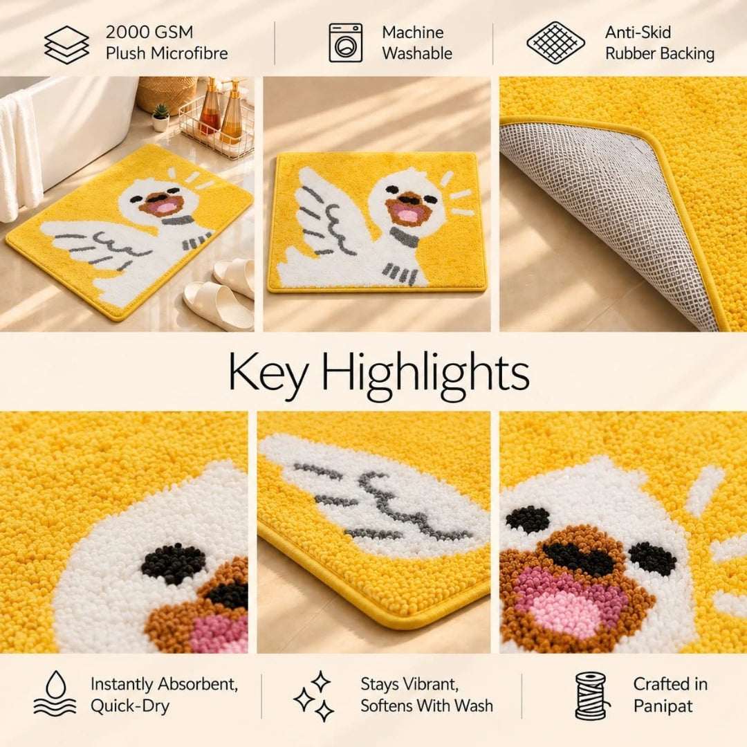 Donald - Anti-Slip Microfibre Doormat (40x60 cm) - Pack of 1