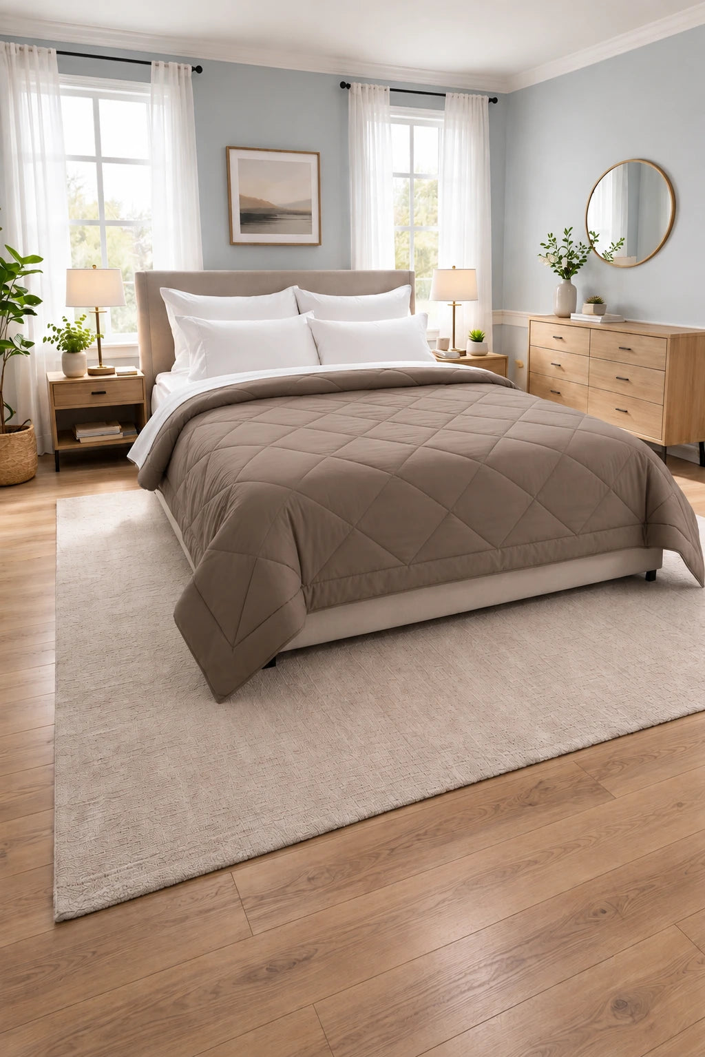 Reversible Double Bed Comforter - Dune & Sable (Prism)