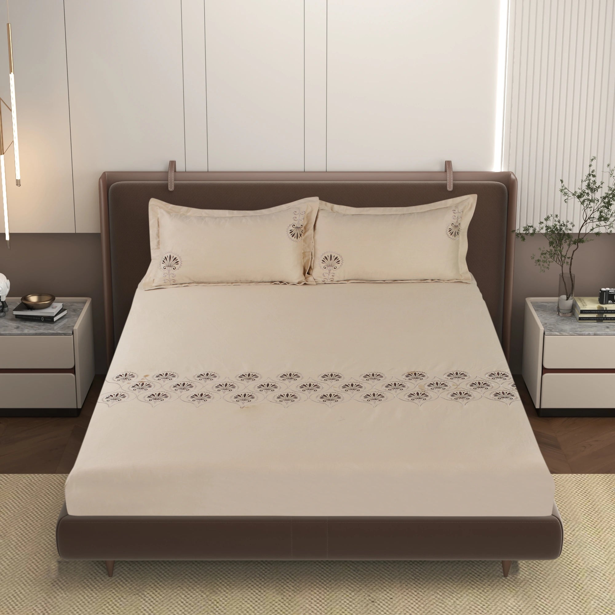 EDEN - Oasis Dunes - Pure Cotton King Bedsheet (108×108 inches)