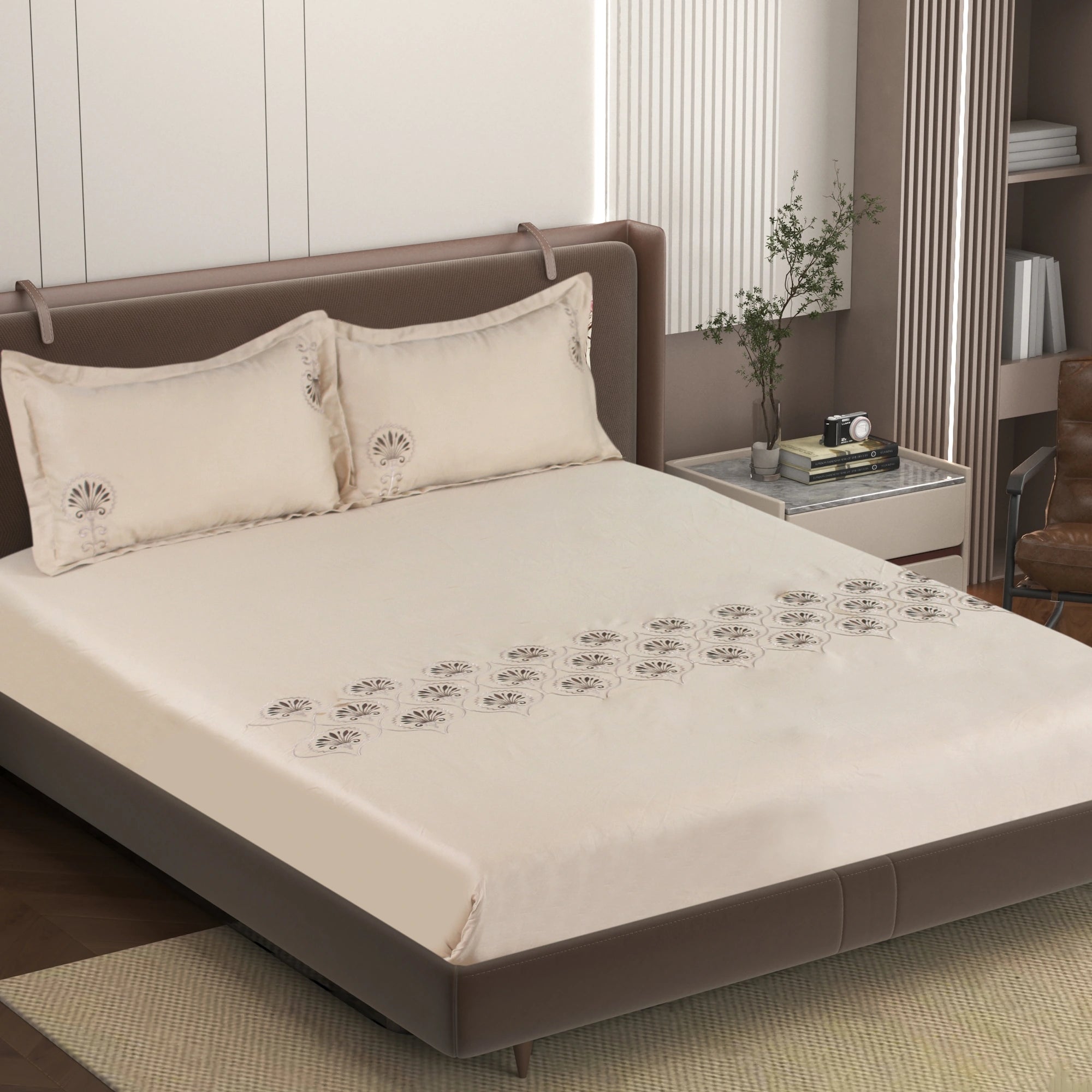 EDEN - Oasis Dunes - Pure Cotton King Bedsheet (108×108 inches)