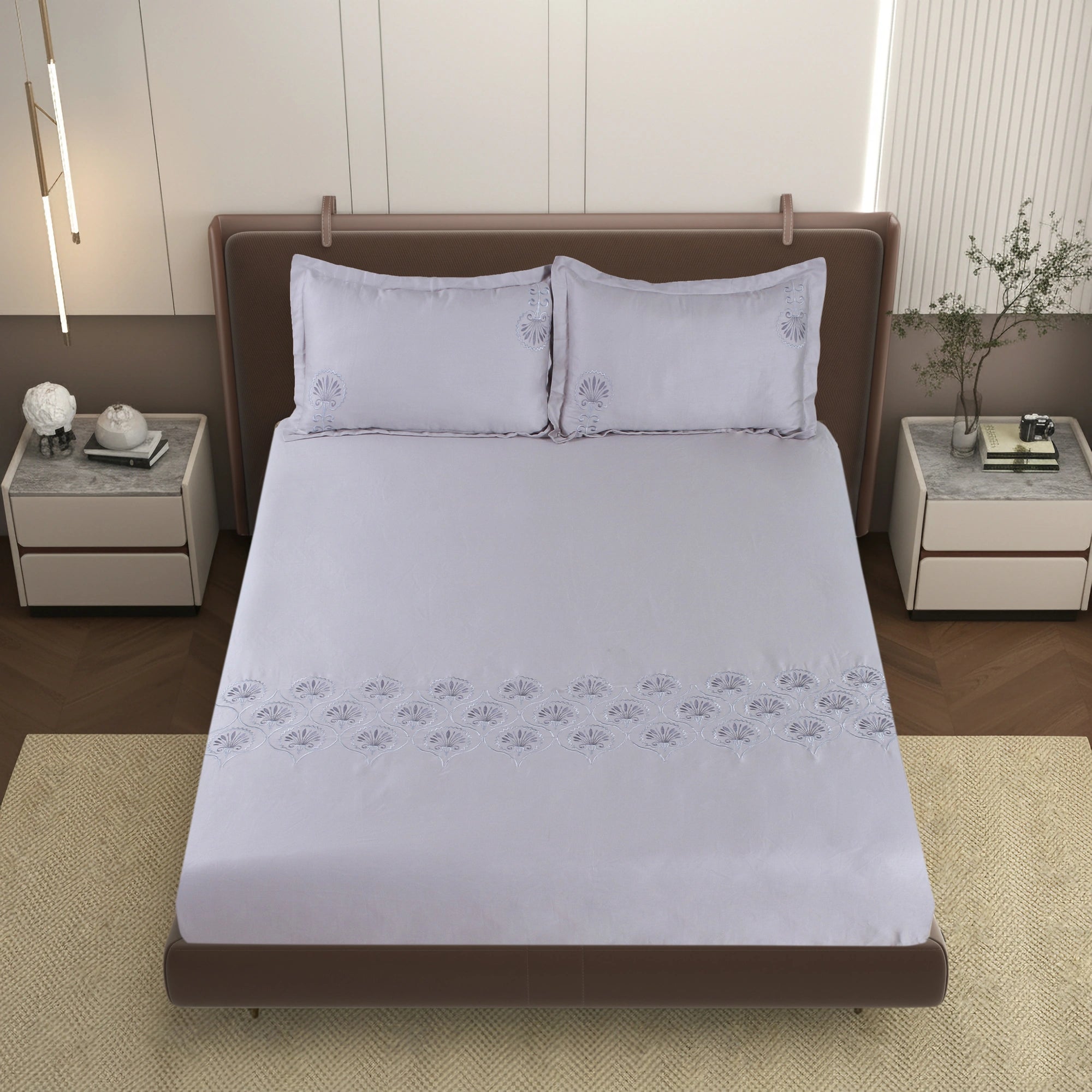 EDEN - Oasis Ice - Pure Cotton King Bedsheet (108×108 inches)