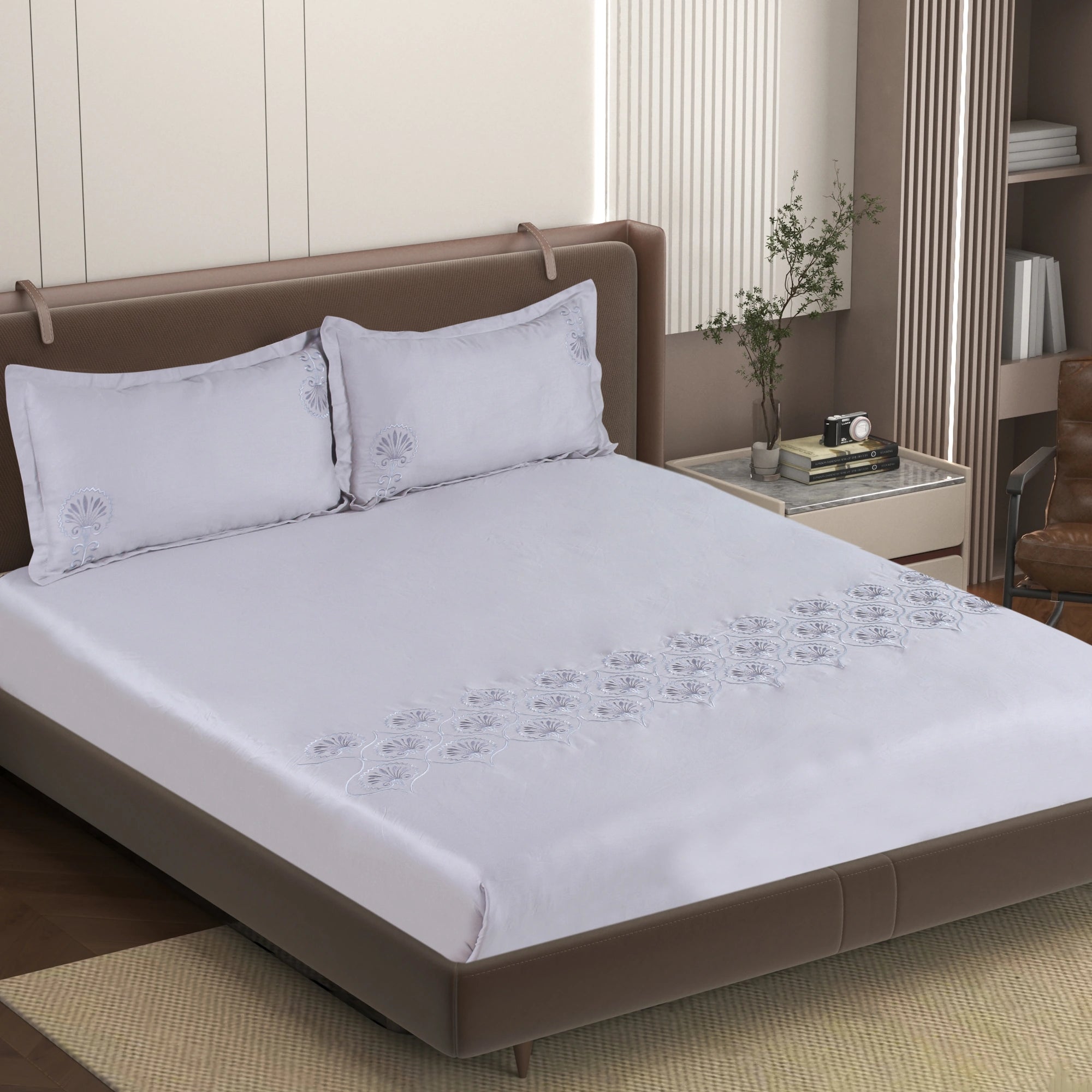 EDEN - Oasis Ice - Pure Cotton King Bedsheet (108×108 inches)