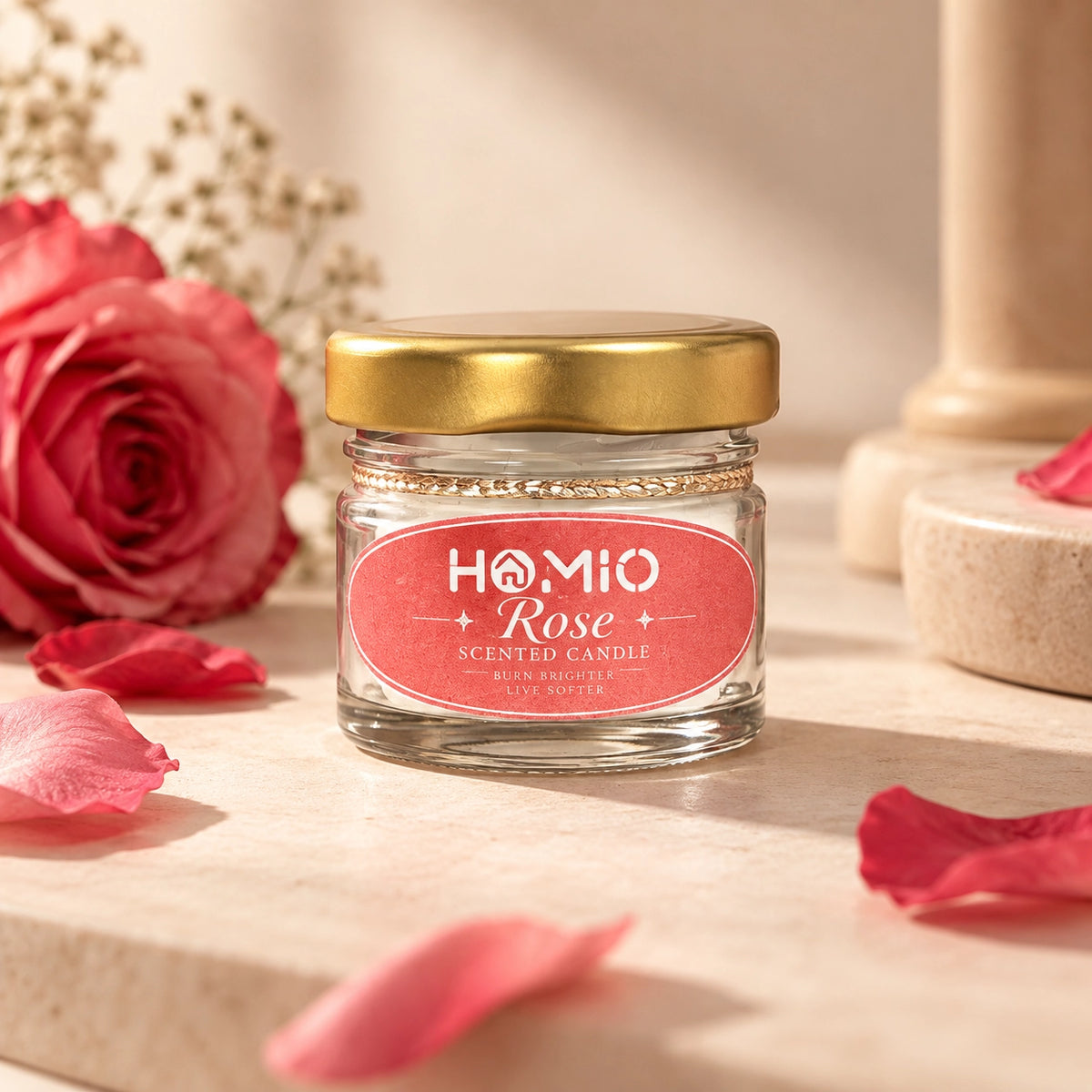 Homio Scented Candle - Rose