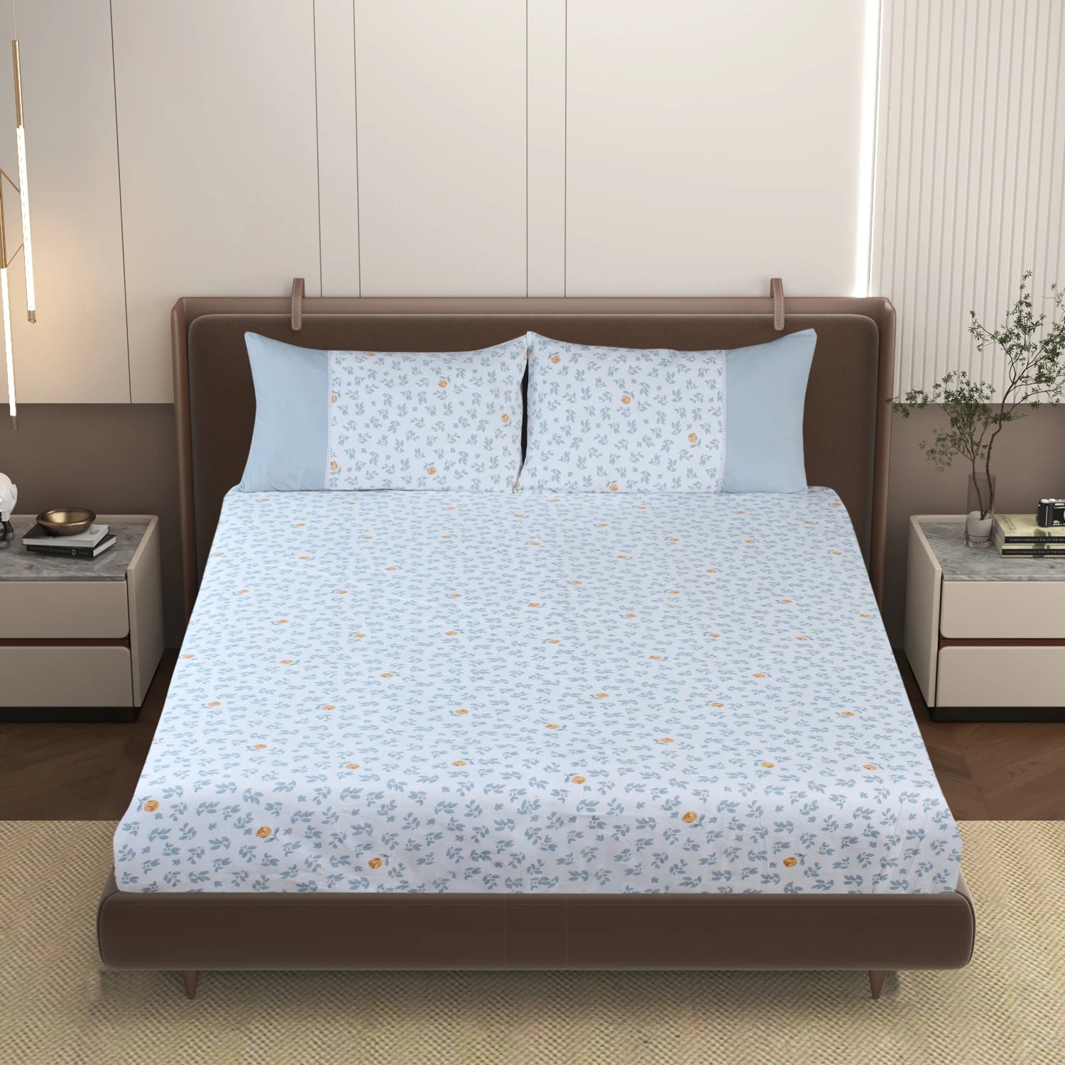 Elora - Panel - King Fitted Bedsheet (78×72 inches)