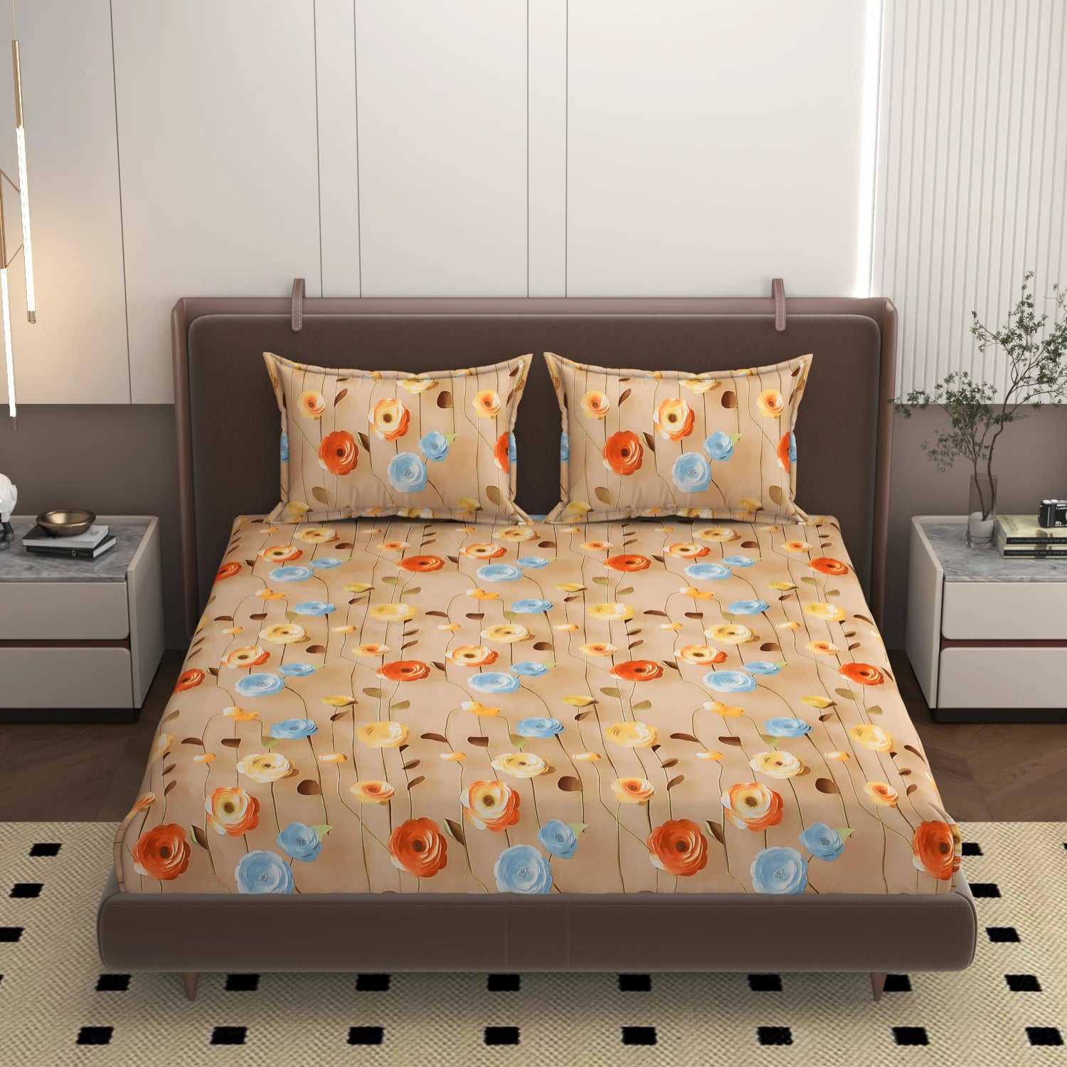 Europa - King - 7D Design Fitted Bedsheet (78×72 inches)